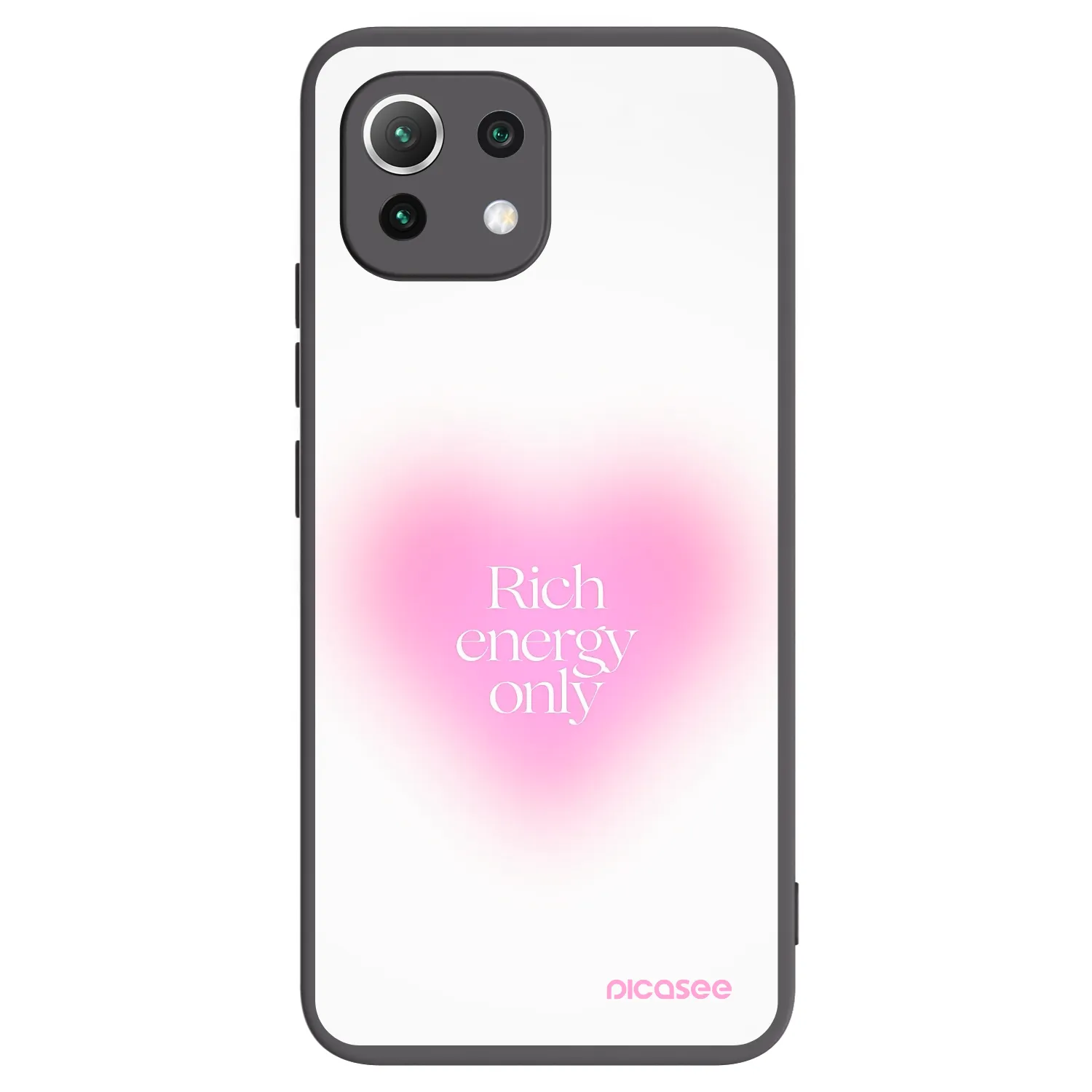 Picasee silikonový černý obal pro Xiaomi 11 Lite 5G NE - Rich Energy