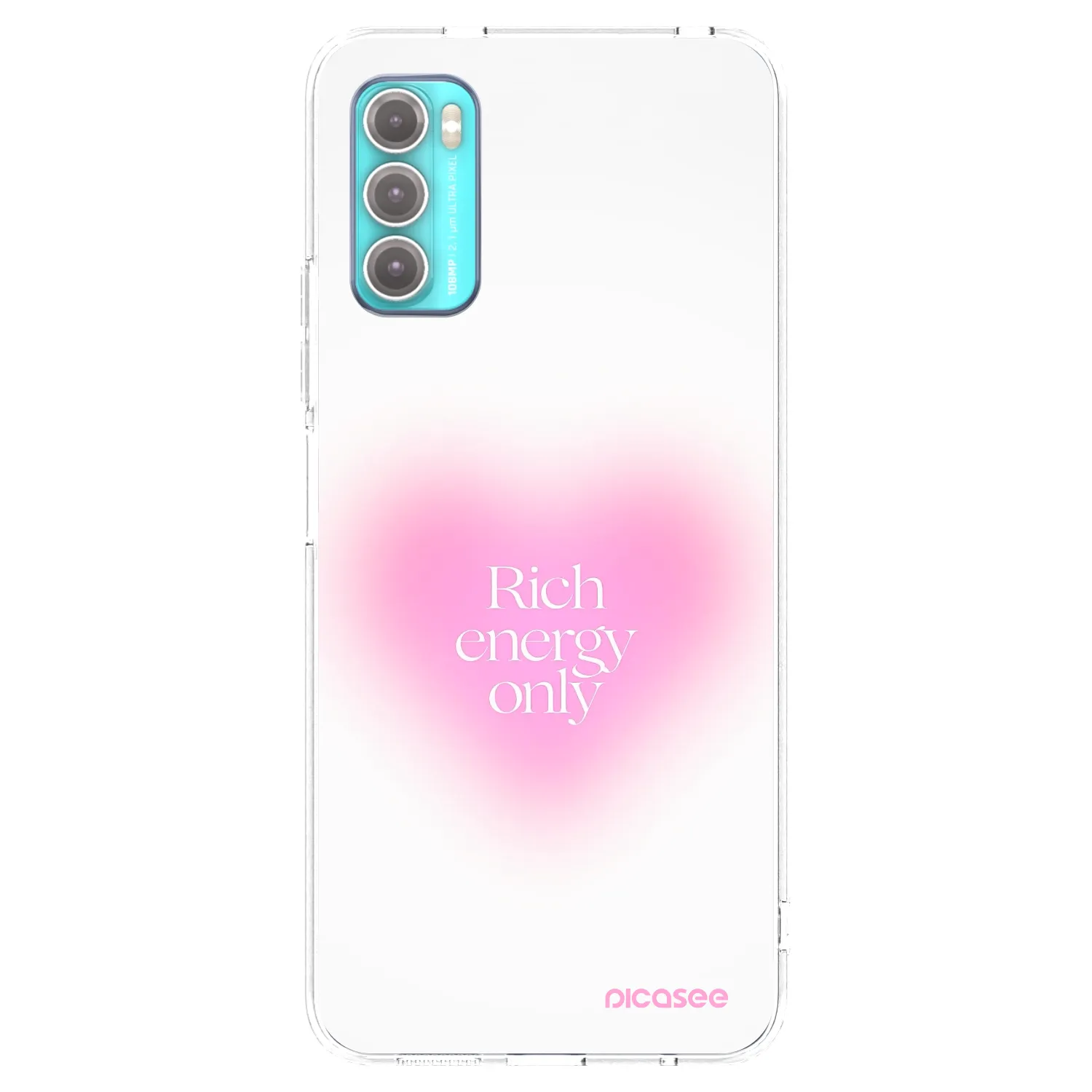 Picasee silikonový průhledný obal pro Motorola Moto G60 - Rich Energy
