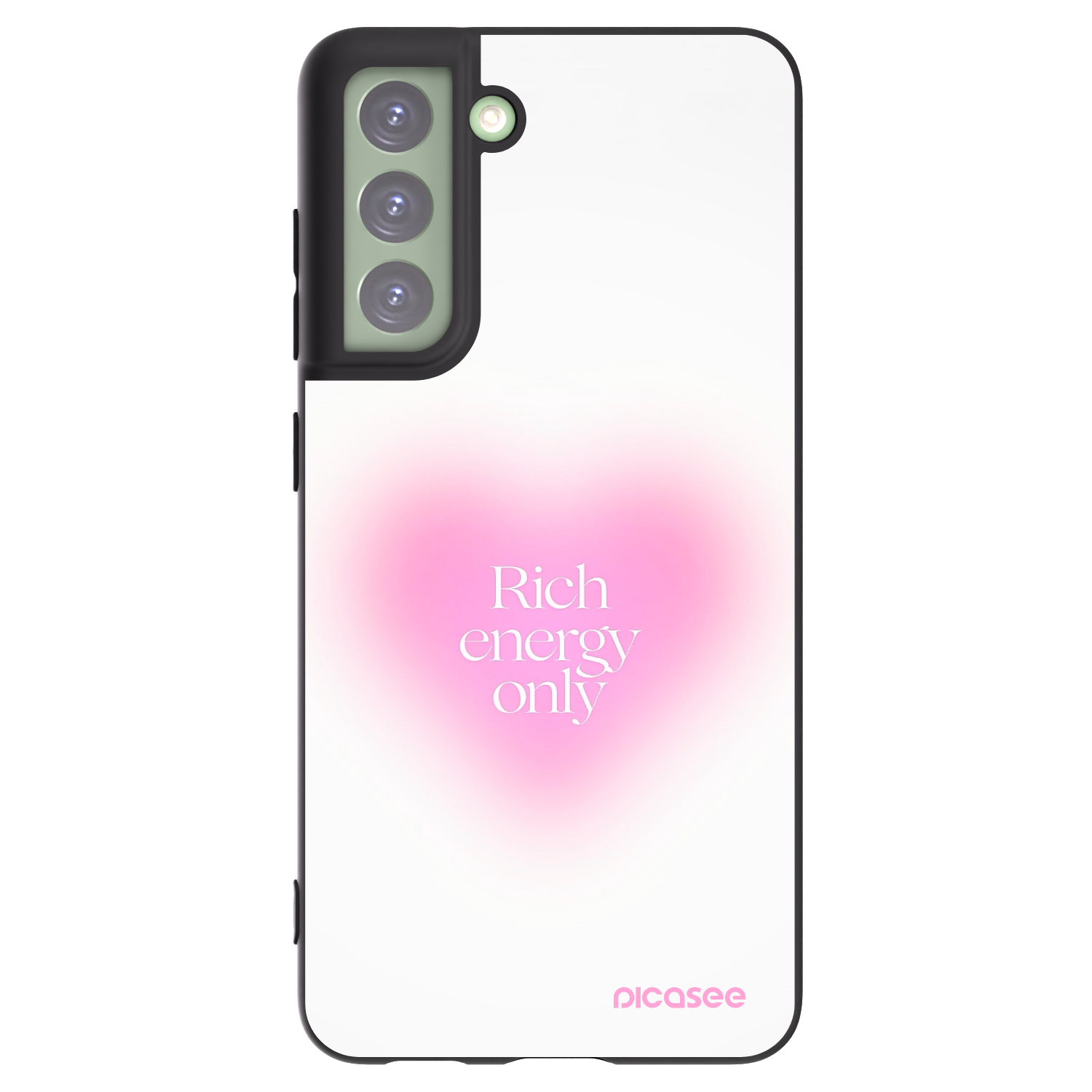 Picasee silikonový černý obal pro Samsung Galaxy S21 FE 5G - Rich Energy