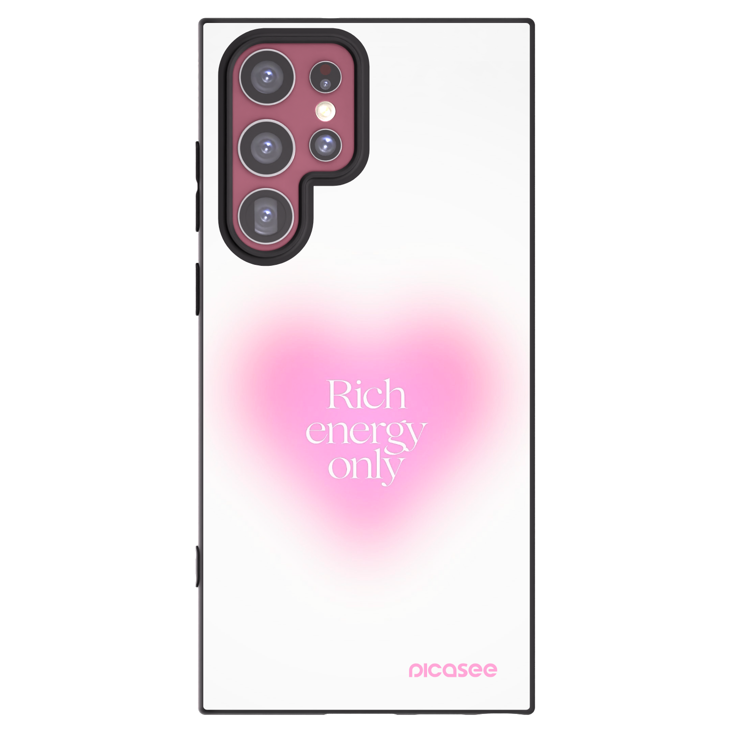 Picasee silikonový černý obal pro Samsung Galaxy S22 Ultra 5G - Rich Energy