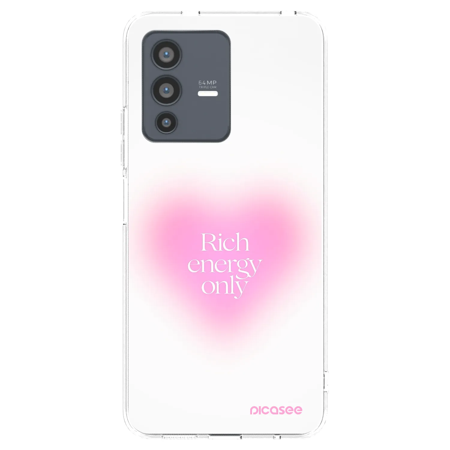 Picasee silikonový průhledný obal pro Vivo V23 5G - Rich Energy