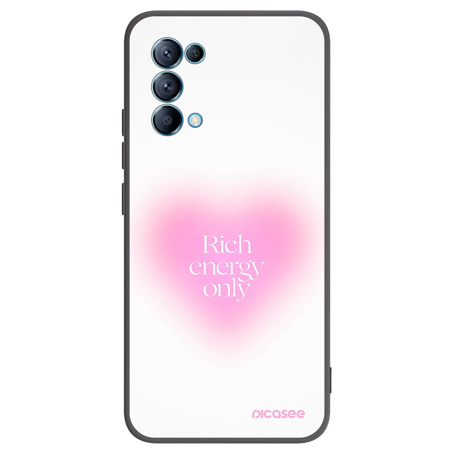 Picasee silikonový černý obal pro OPPO Reno 5 5G - Rich Energy