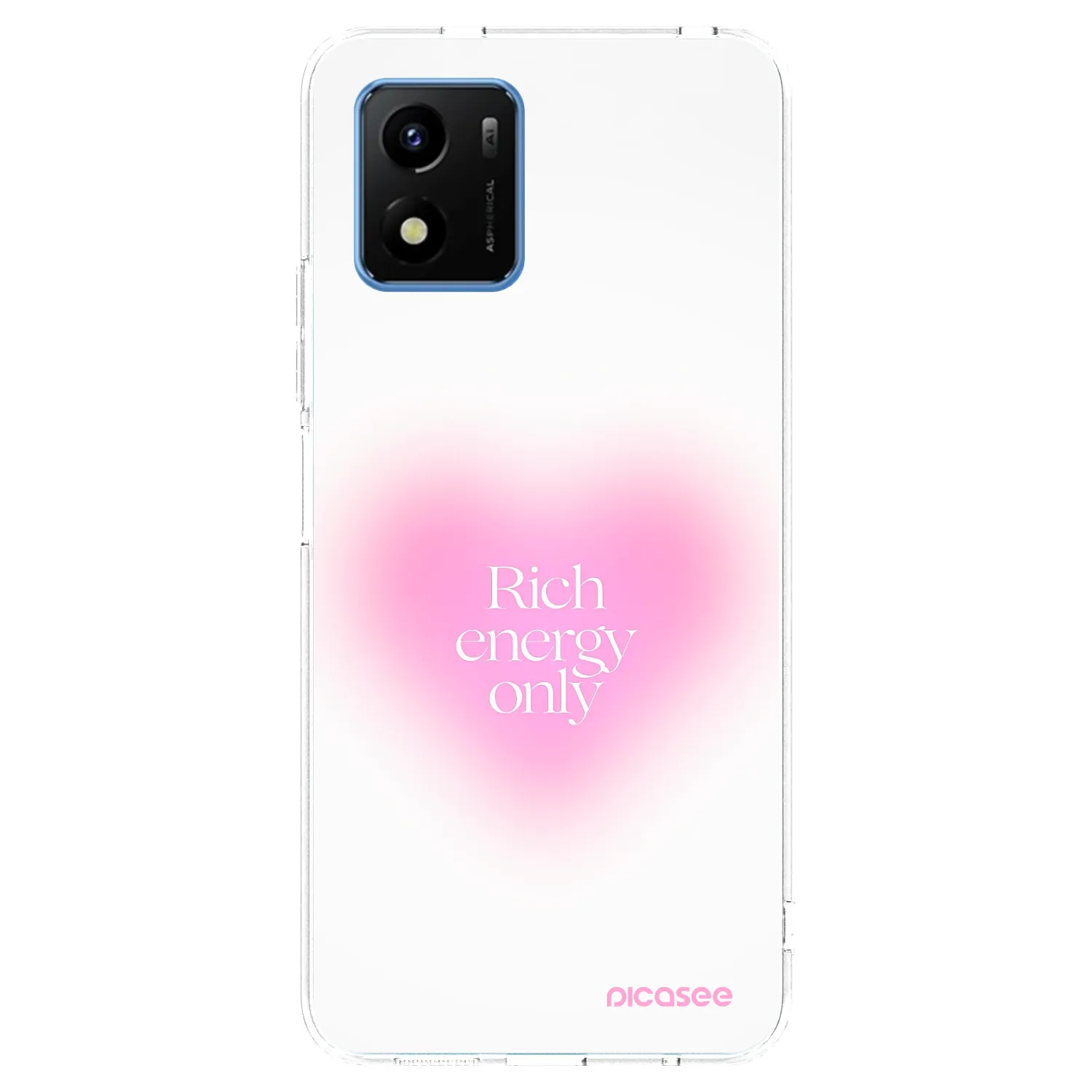 Picasee silikonový průhledný obal pro Vivo Y01 - Rich Energy