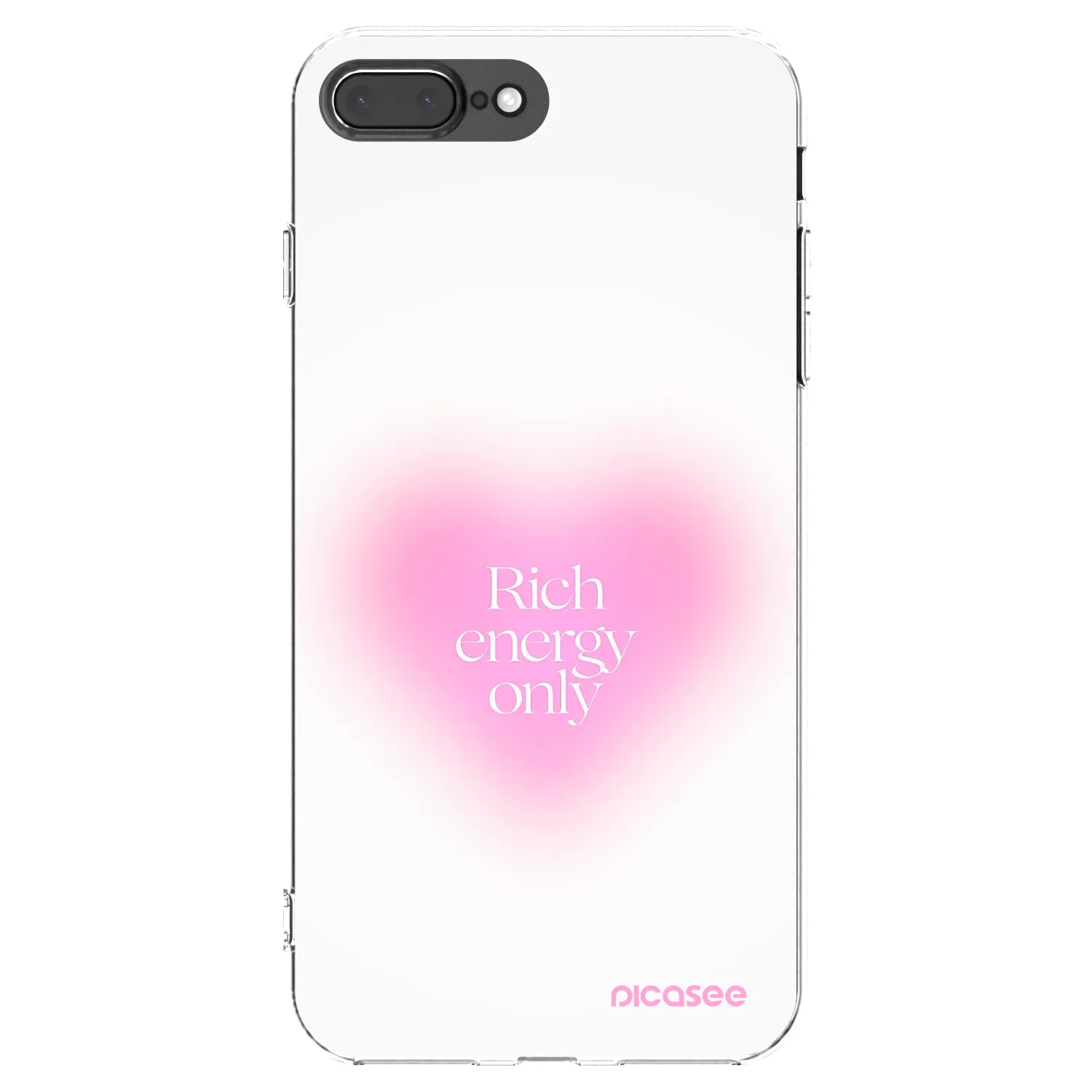 Picasee silikonový průhledný obal pro Apple iPhone 8 Plus - Rich Energy