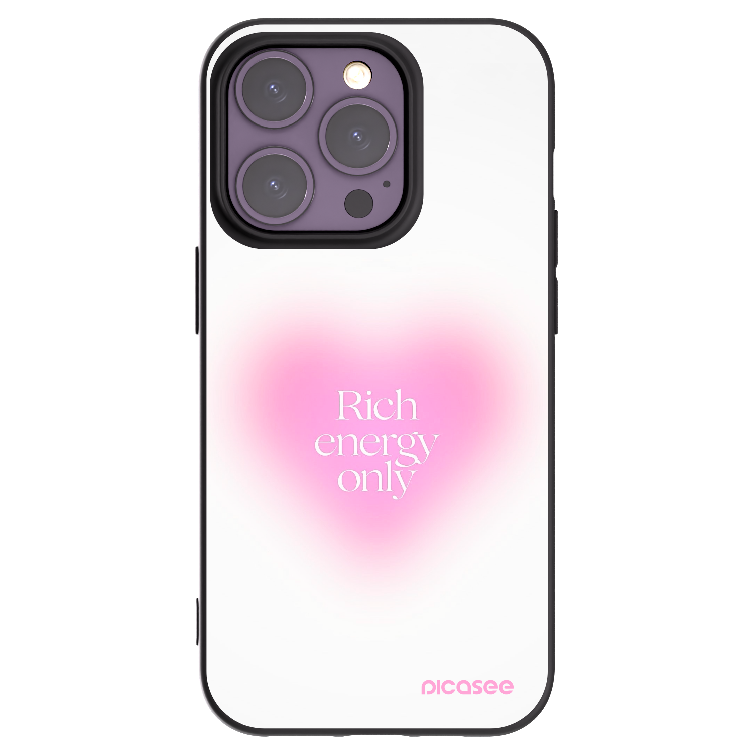 Picasee silikonový černý obal pro Apple iPhone 14 Pro - Rich Energy