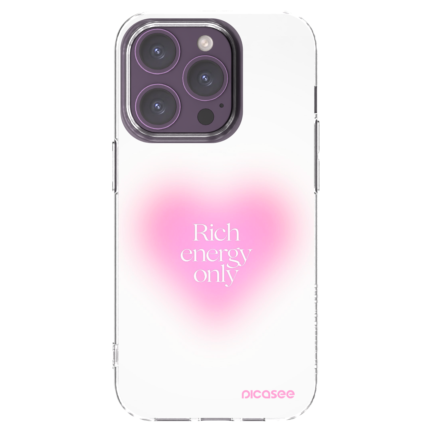 Picasee silikonový průhledný obal pro Apple iPhone 14 Pro - Rich Energy