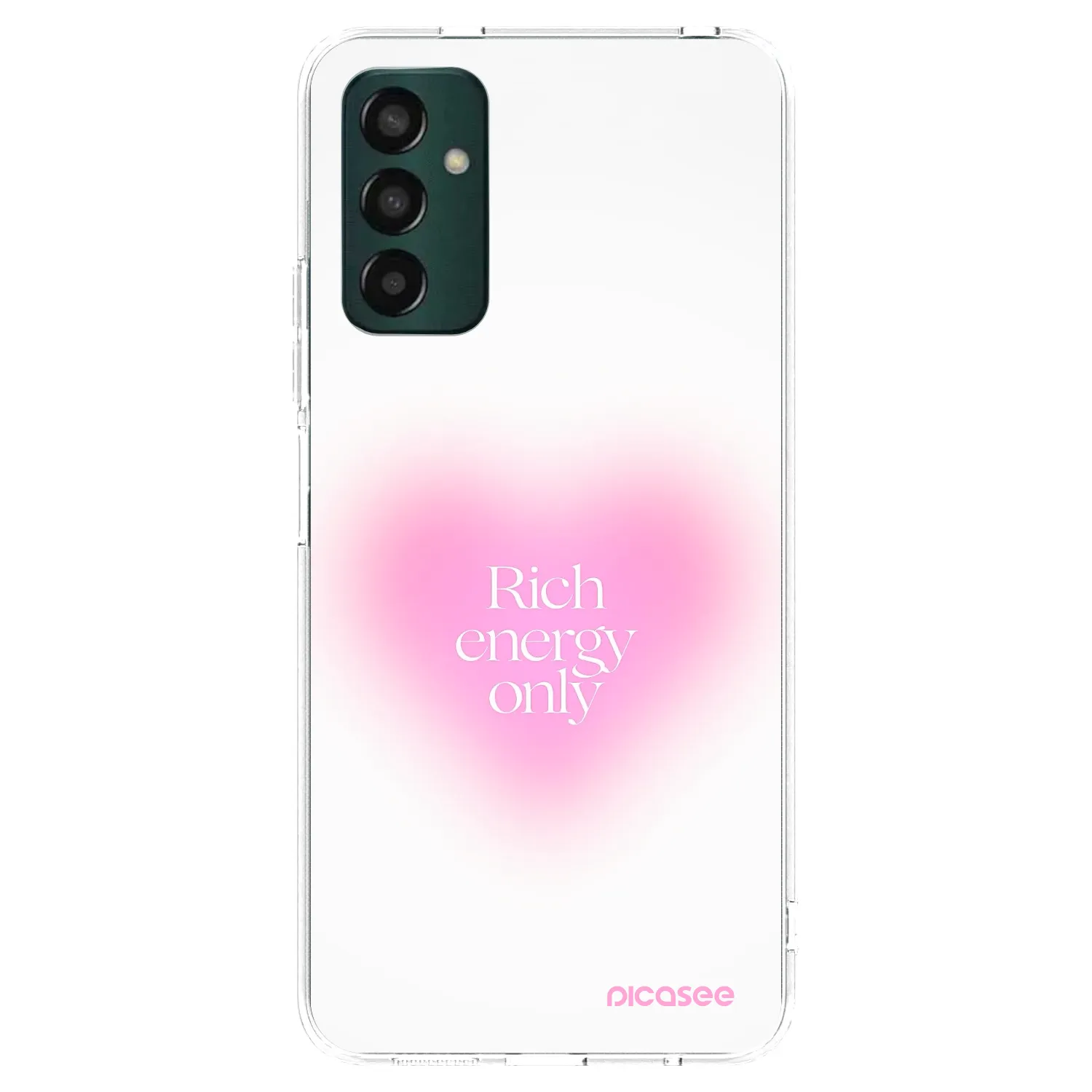 Picasee silikonový průhledný obal pro Samsung Galaxy M13 M135F - Rich Energy