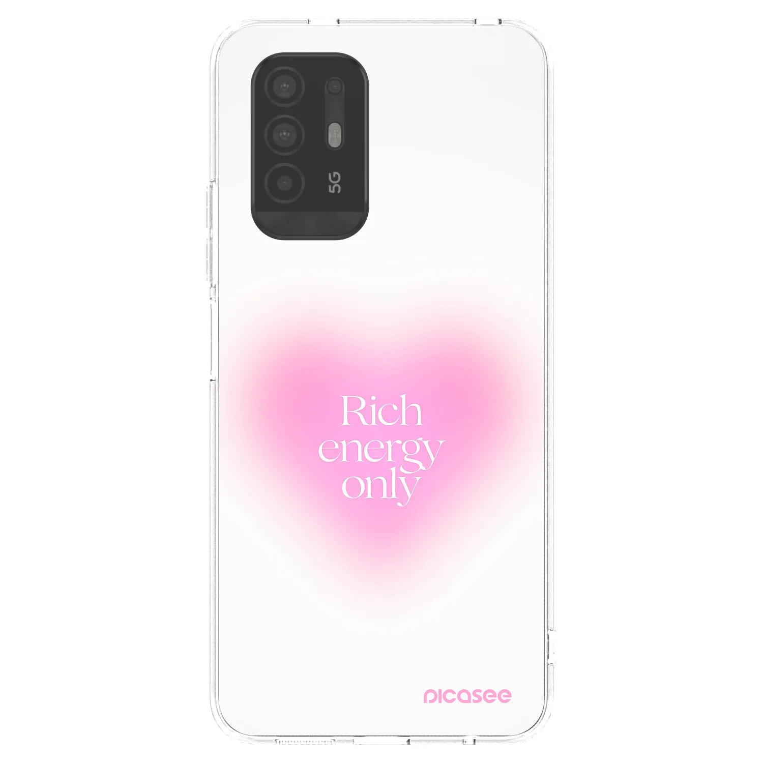 Picasee silikonový průhledný obal pro OPPO A94 5G - Rich Energy