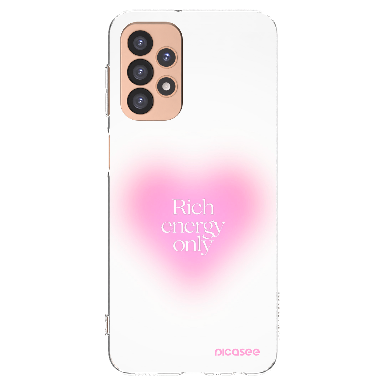 Picasee silikonový průhledný obal pro Samsung Galaxy A23 A236B 5G - Rich Energy