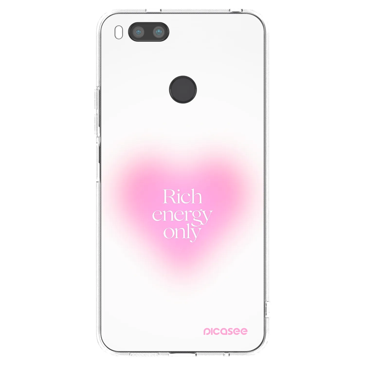 Picasee silikonový průhledný obal pro Xiaomi Redmi A1 - Rich Energy