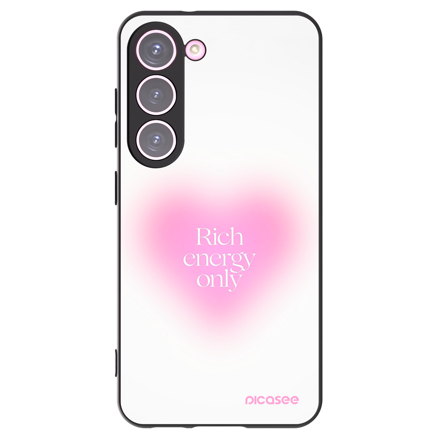 Picasee silikonový černý obal pro Samsung Galaxy S23 5G - Rich Energy