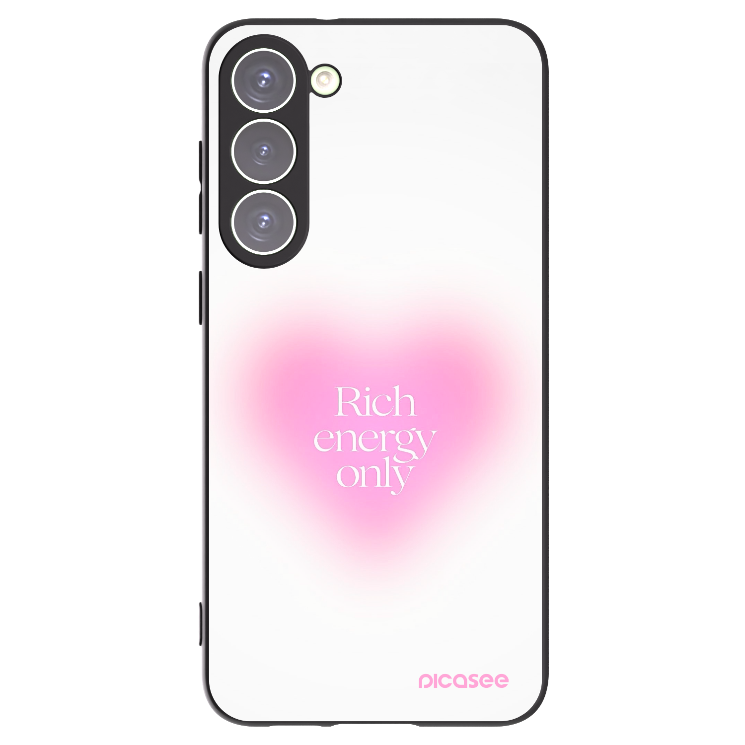 Picasee silikonový černý obal pro Samsung Galaxy S23+ 5G - Rich Energy