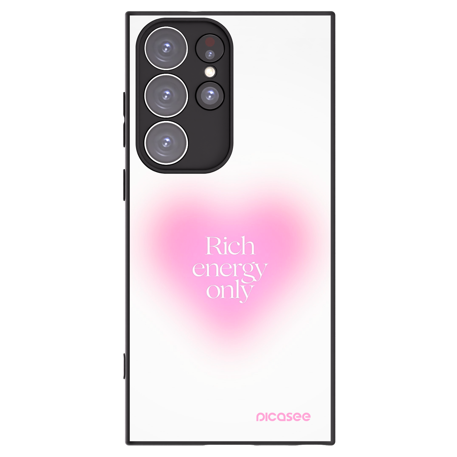 Picasee silikonový černý obal pro Samsung Galaxy S23 Ultra 5G - Rich Energy