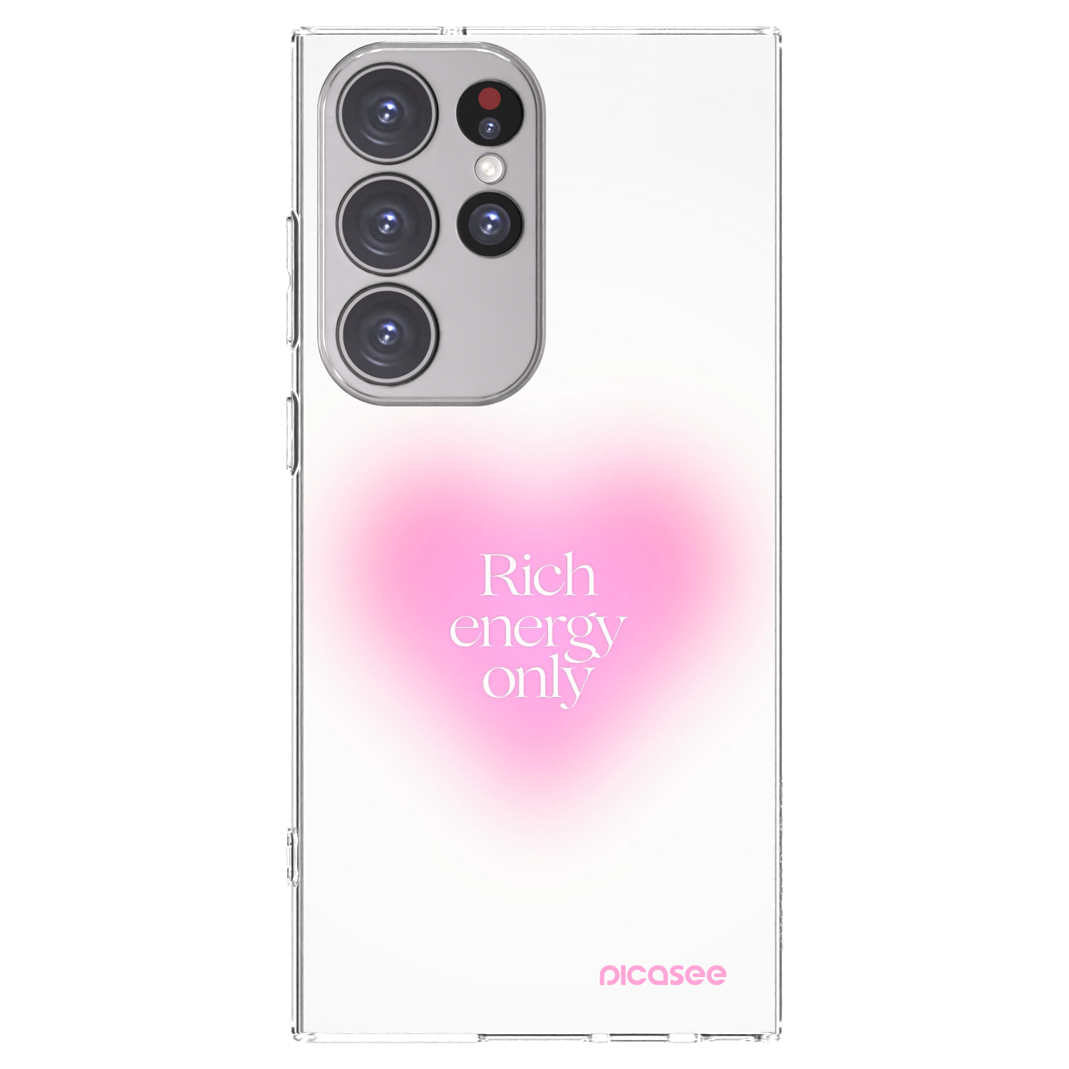Picasee silikonový průhledný obal pro Samsung Galaxy S23 Ultra 5G - Rich Energy