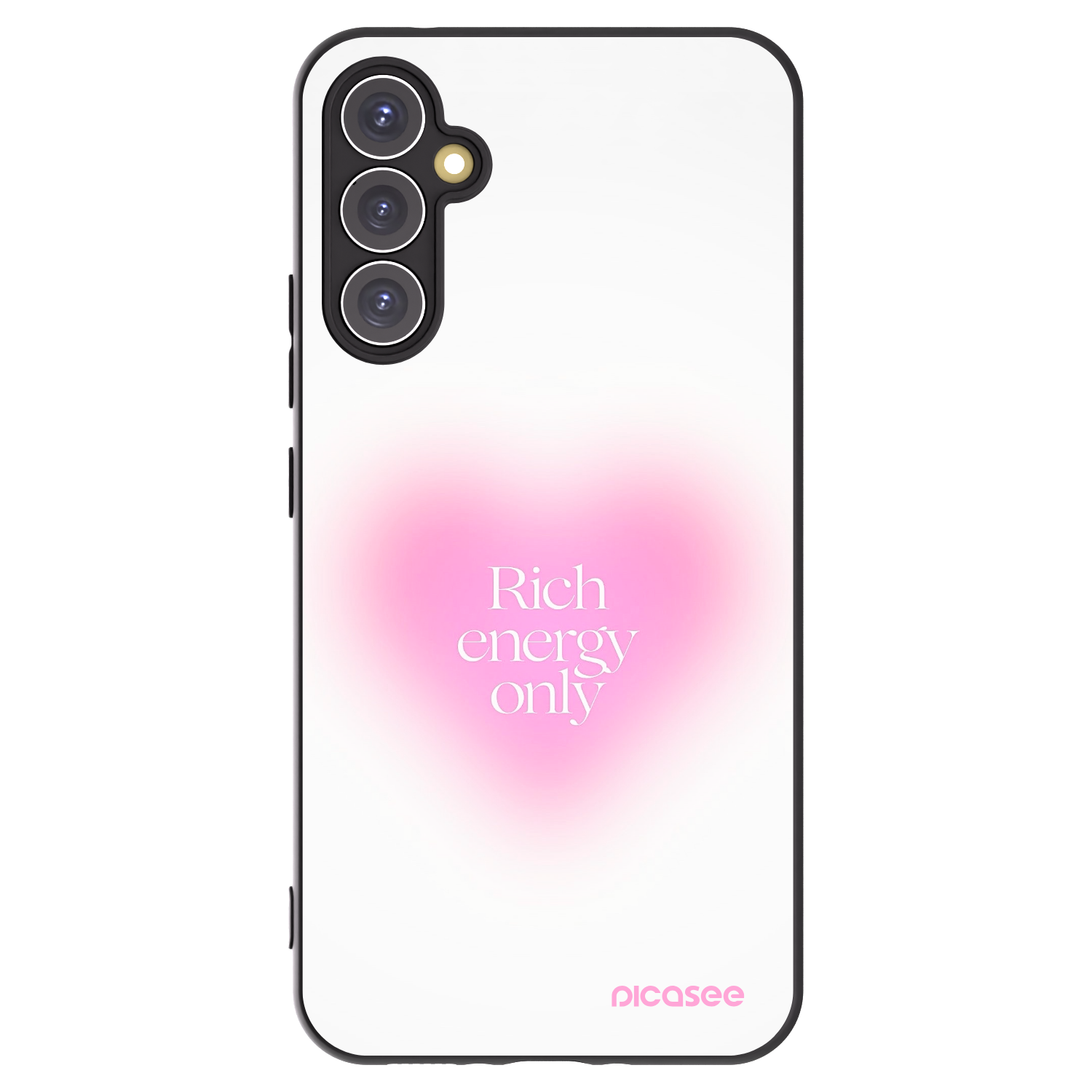 Picasee silikonový černý obal pro Samsung Galaxy A34 5G A346B - Rich Energy