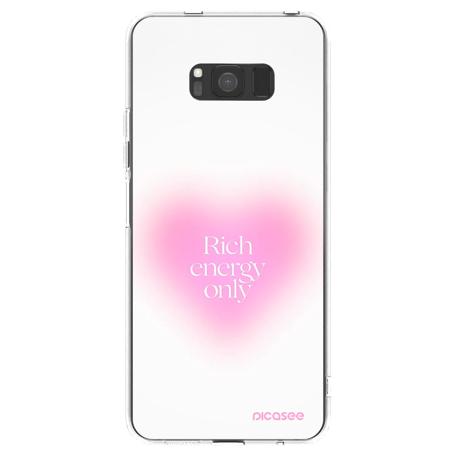 Picasee silikonový průhledný obal pro Samsung Galaxy S8 G950F - Rich Energy