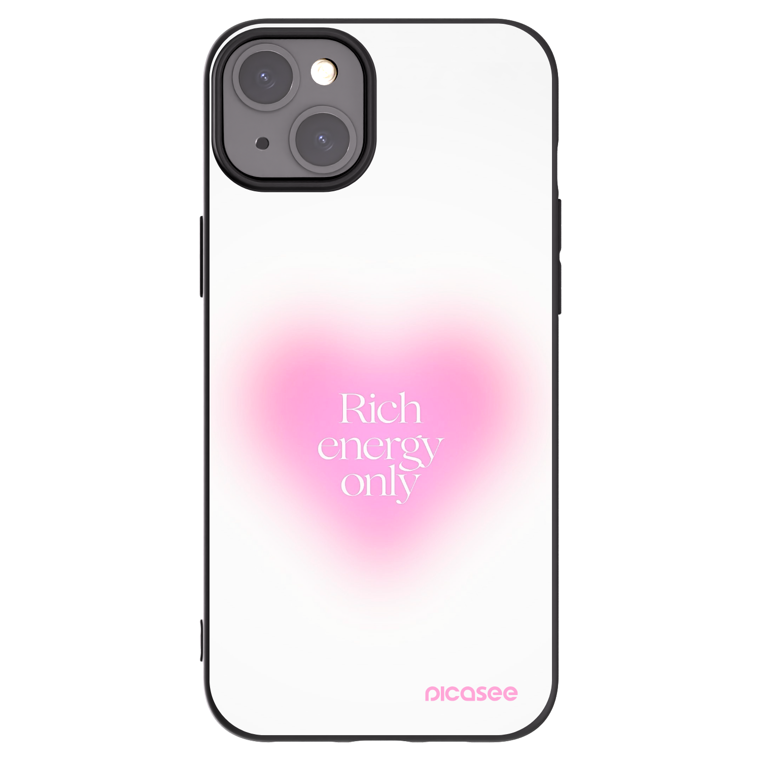 Picasee silikonový černý obal pro Apple iPhone 15 Plus - Rich Energy