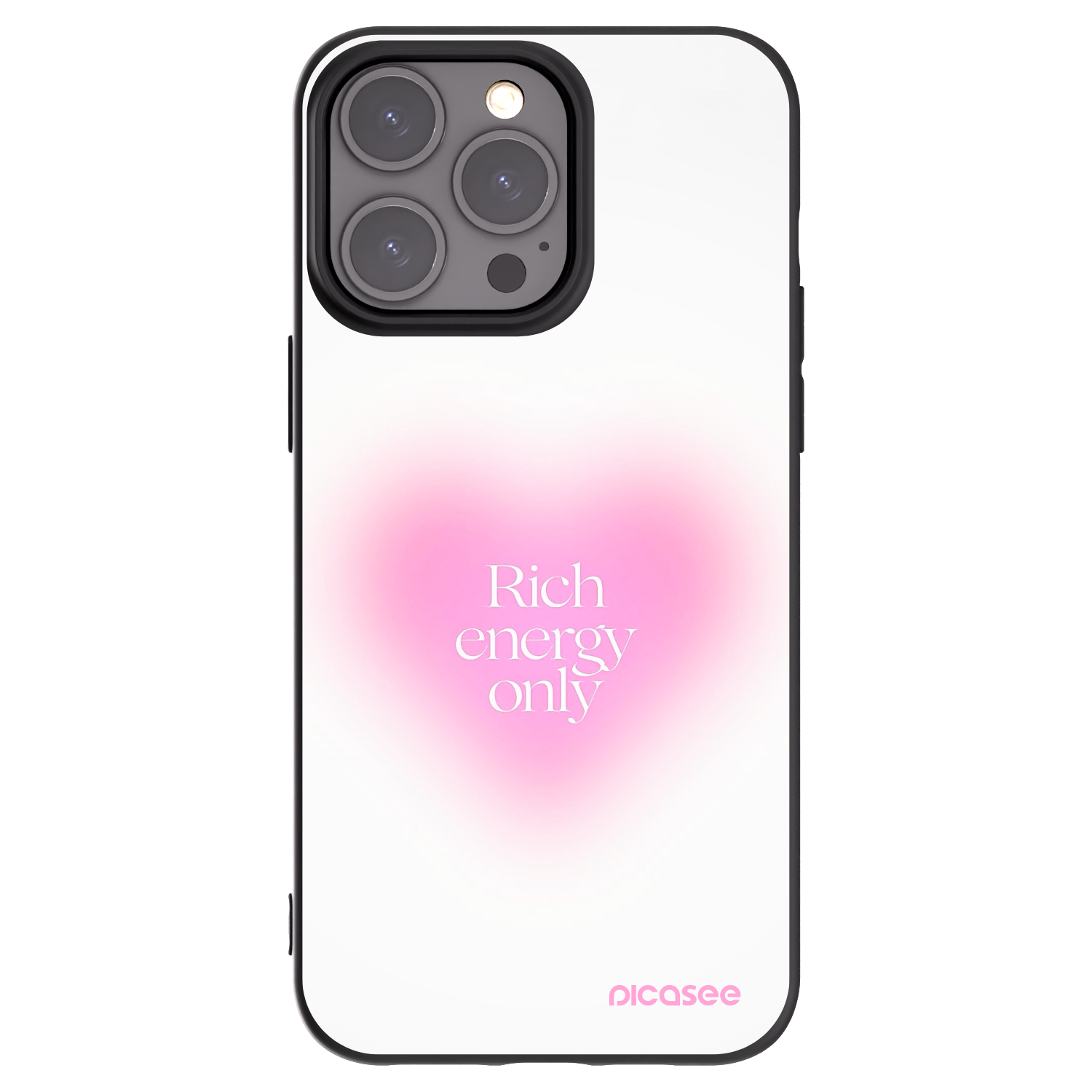 Picasee silikonový černý obal pro Apple iPhone 15 Pro Max - Rich Energy