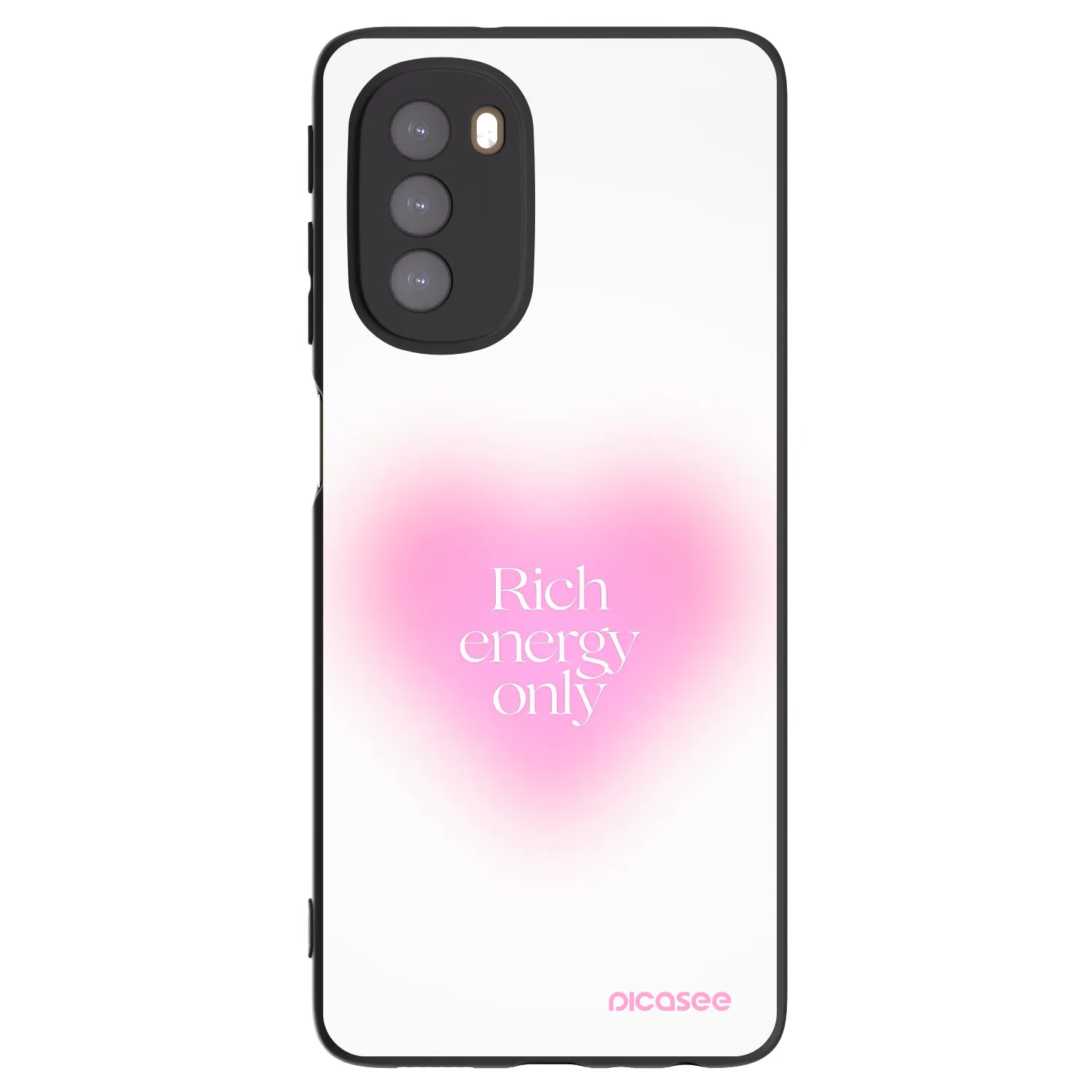 Picasee silikonový černý obal pro Motorola Moto G51 - Rich Energy