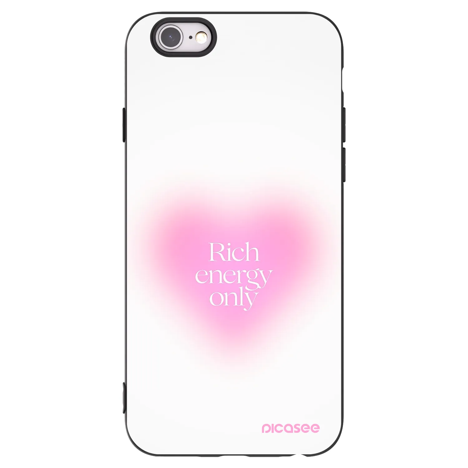 Picasee silikonový černý obal pro Apple iPhone 6/6S - Rich Energy