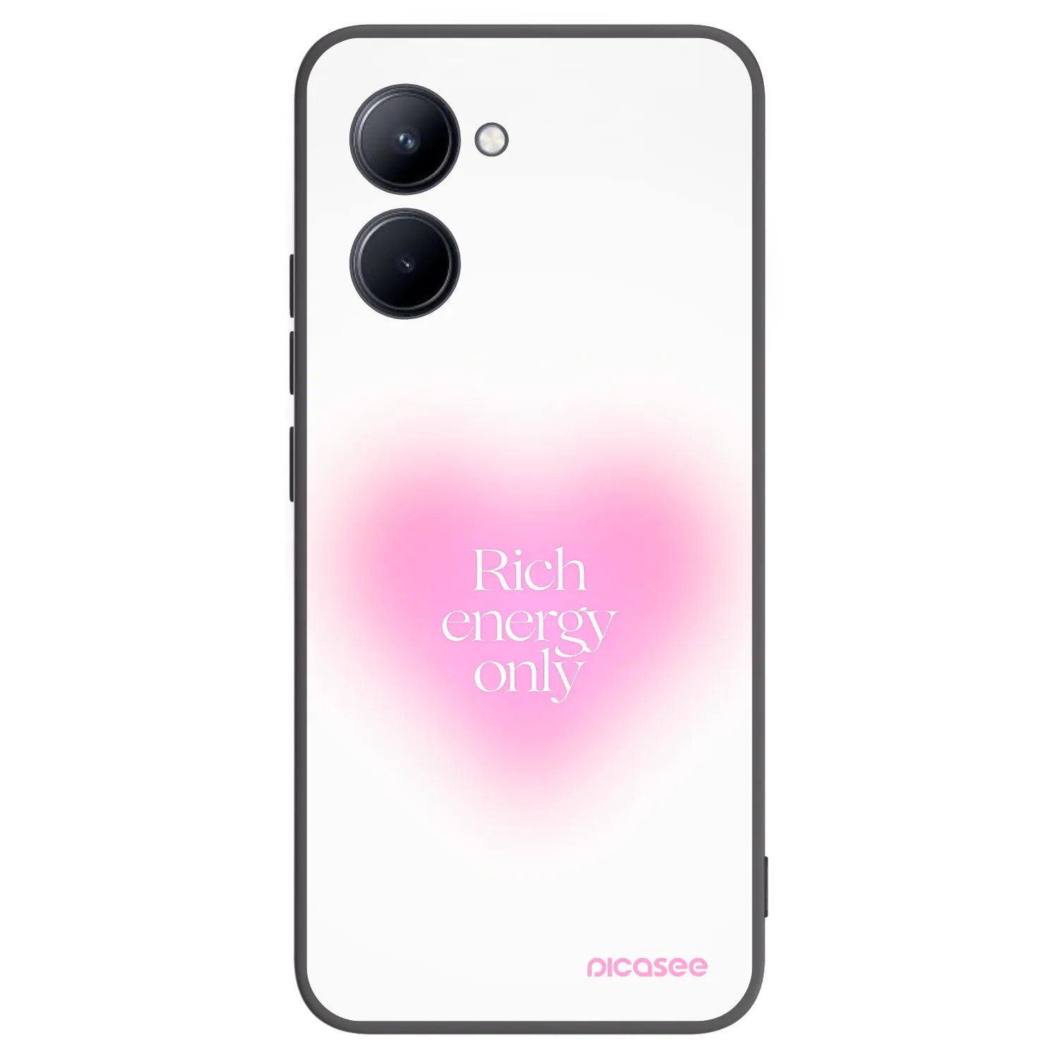 Picasee silikonový černý obal pro Realme C33 (2023) - Rich Energy