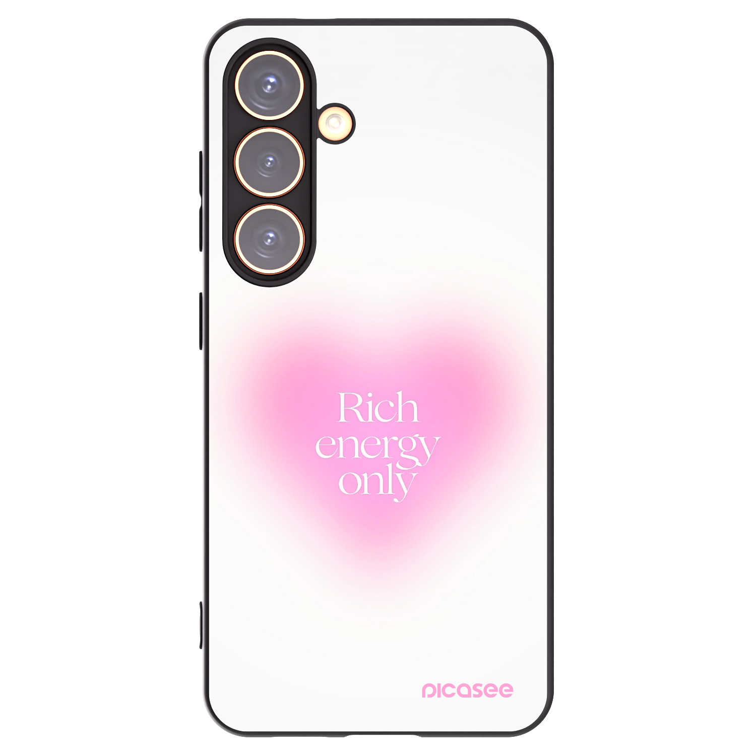 Picasee silikonový černý obal pro Samsung Galaxy S24 S921B 5G - Rich Energy