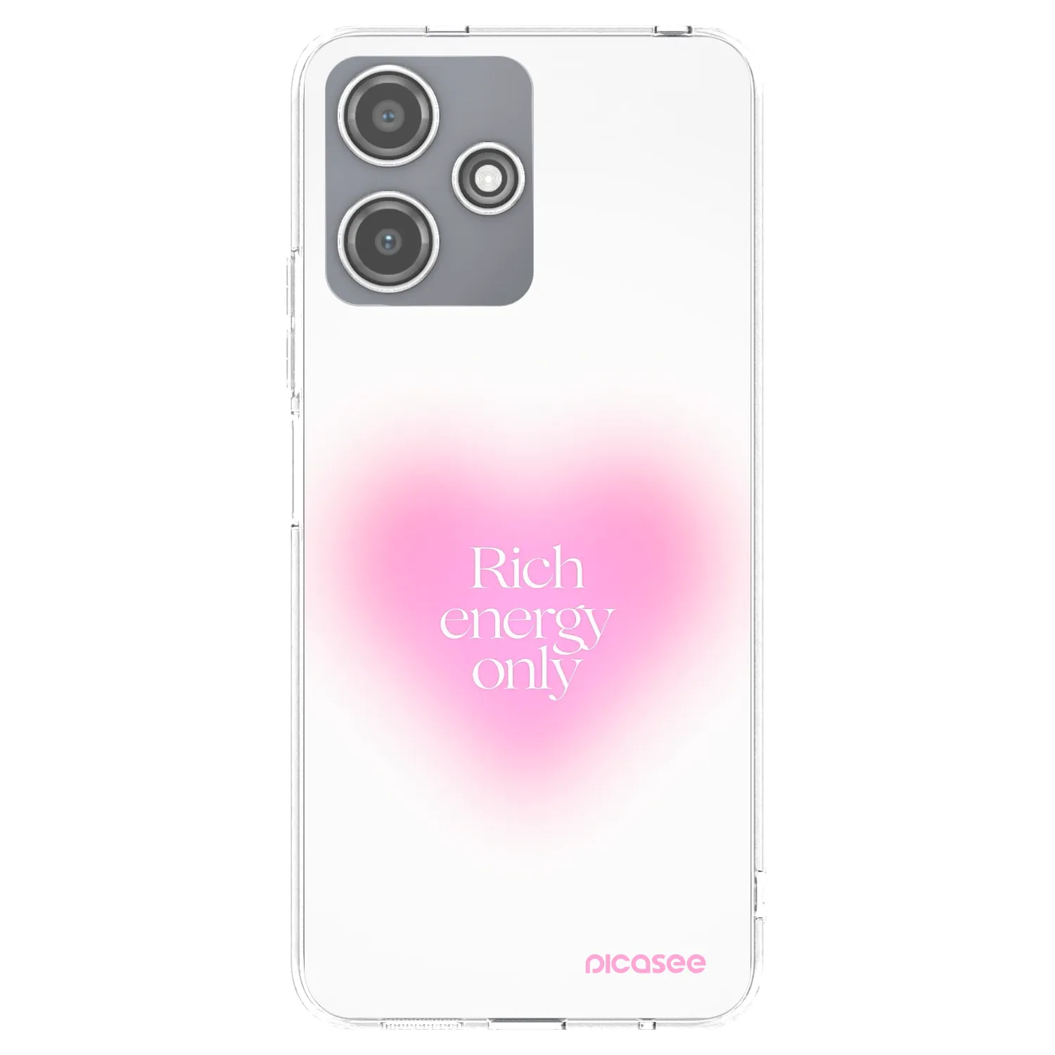 Picasee silikonový průhledný obal pro Xiaomi Redmi 12 5G - Rich Energy