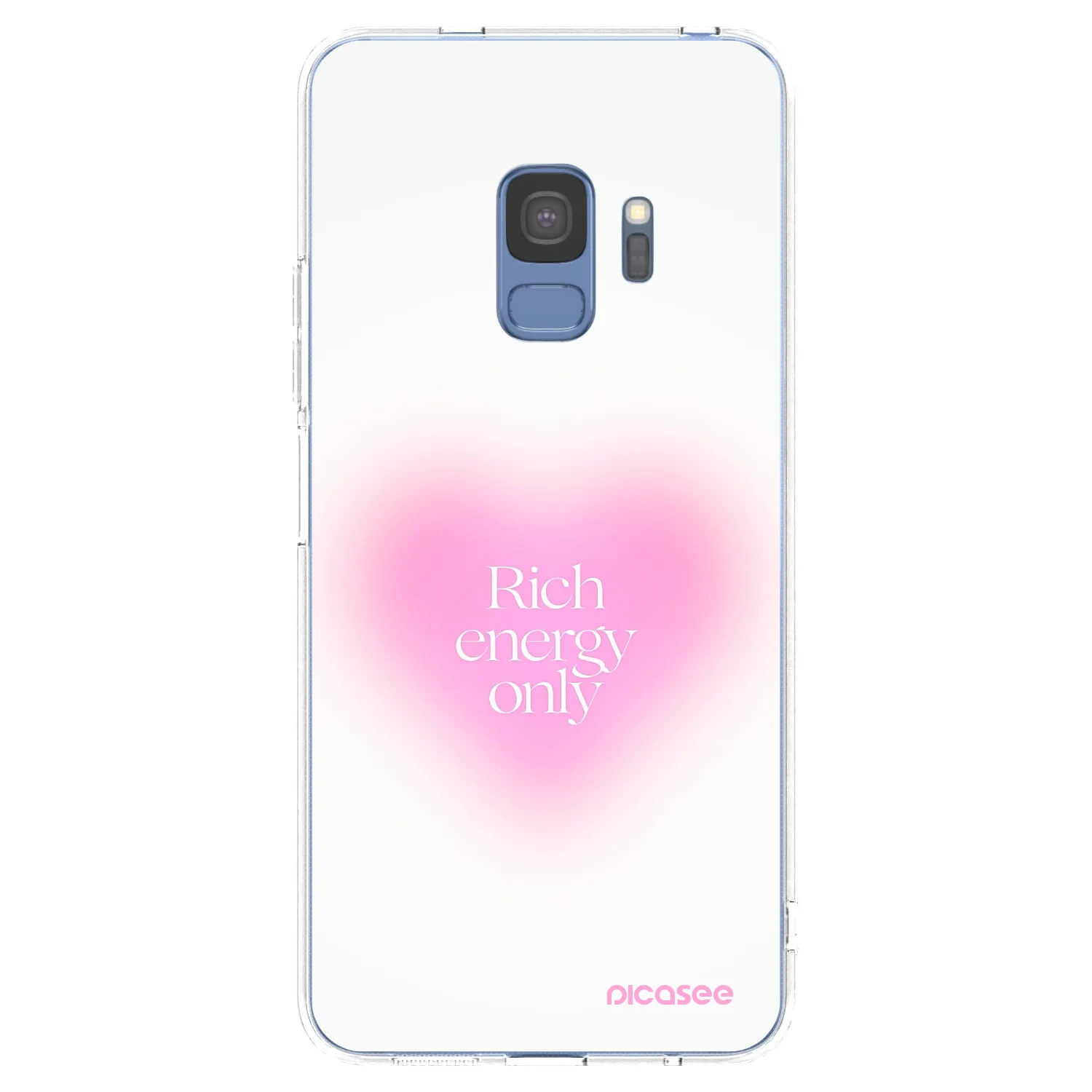 Picasee silikonový průhledný obal pro Samsung Galaxy S9 G960F - Rich Energy