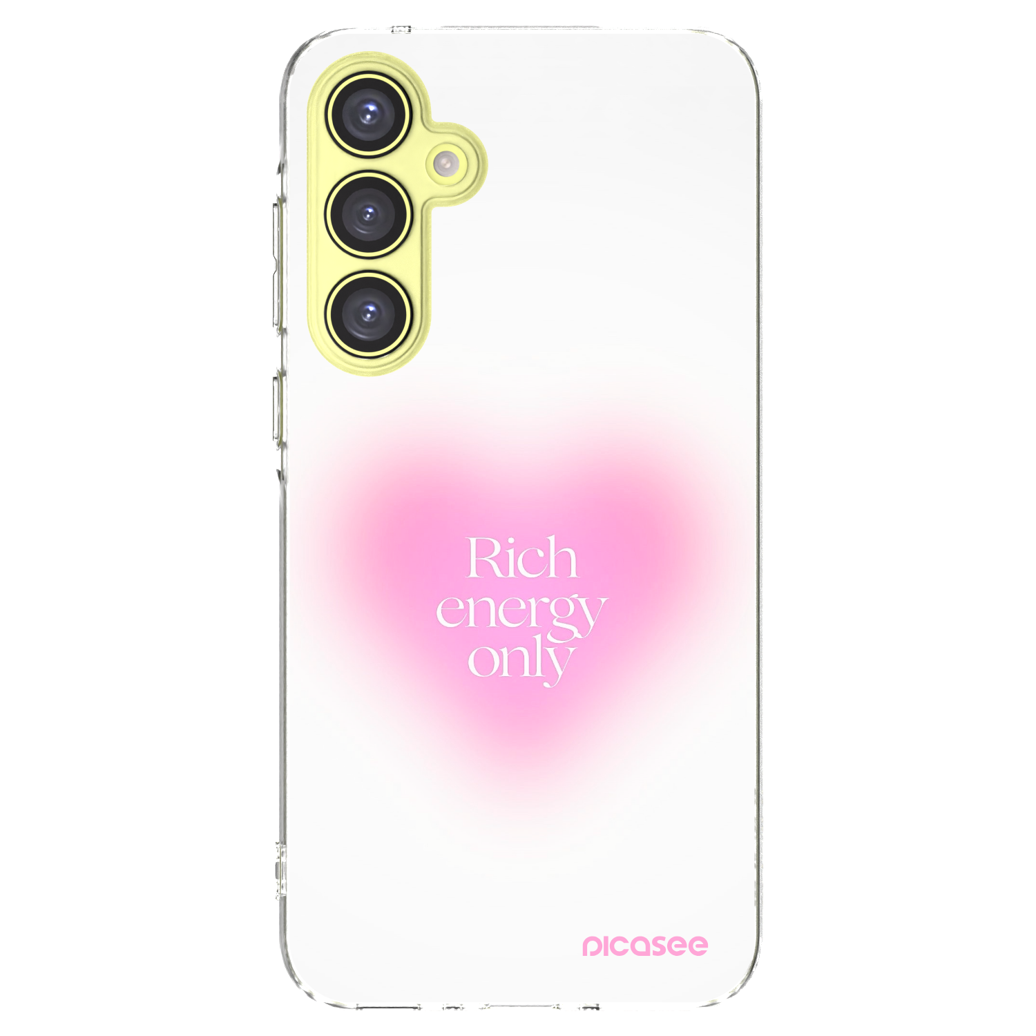 Picasee silikonový průhledný obal pro Samsung Galaxy A35 5G A356B - Rich Energy