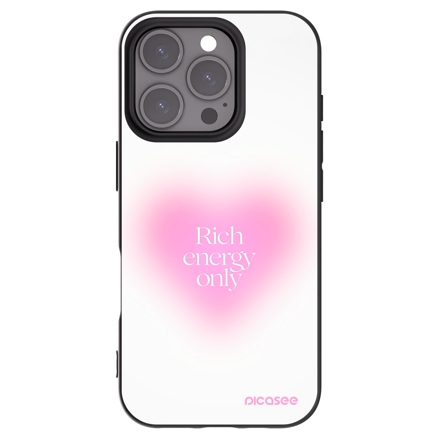 Picasee silikonový černý obal pro Apple iPhone 16 Pro - Rich Energy