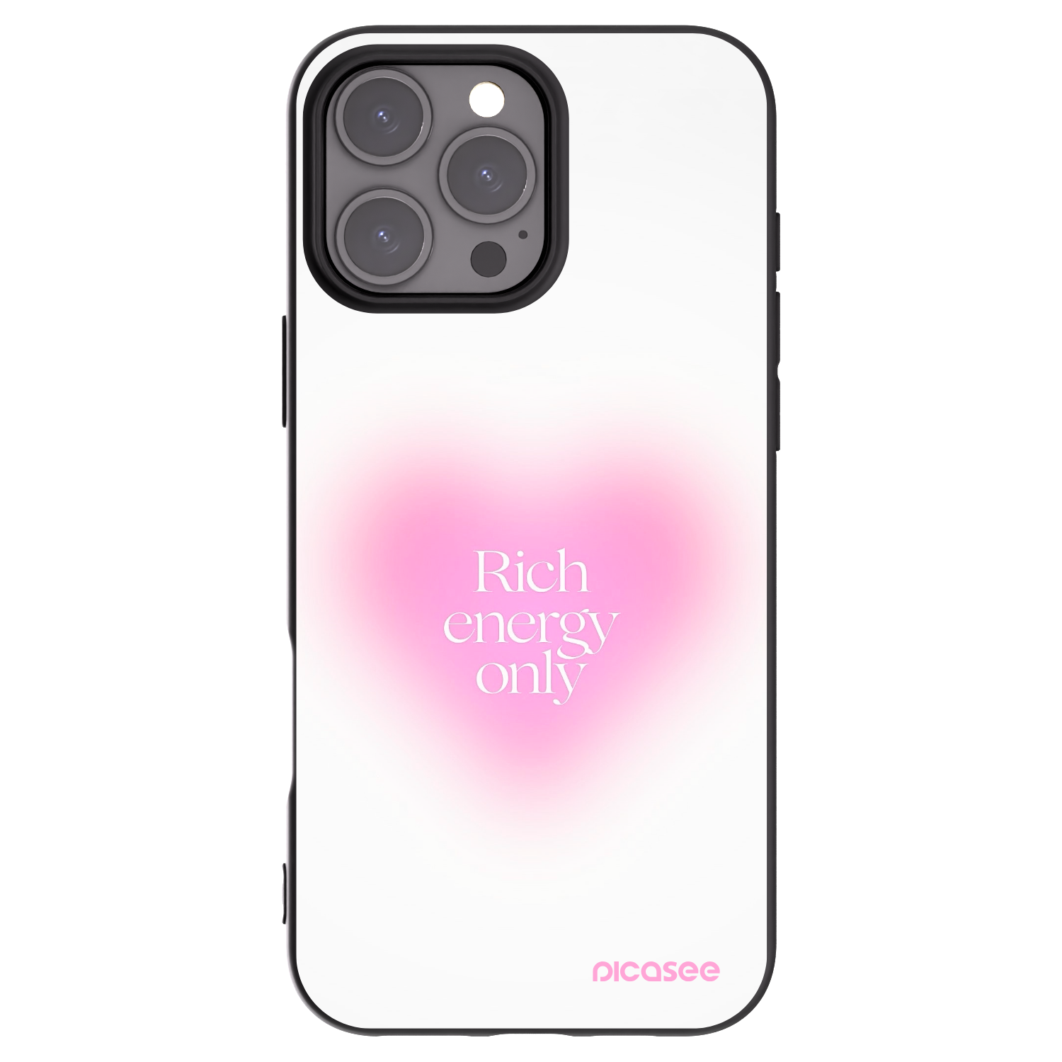 Picasee silikonový černý obal pro Apple iPhone 16 Pro Max - Rich Energy