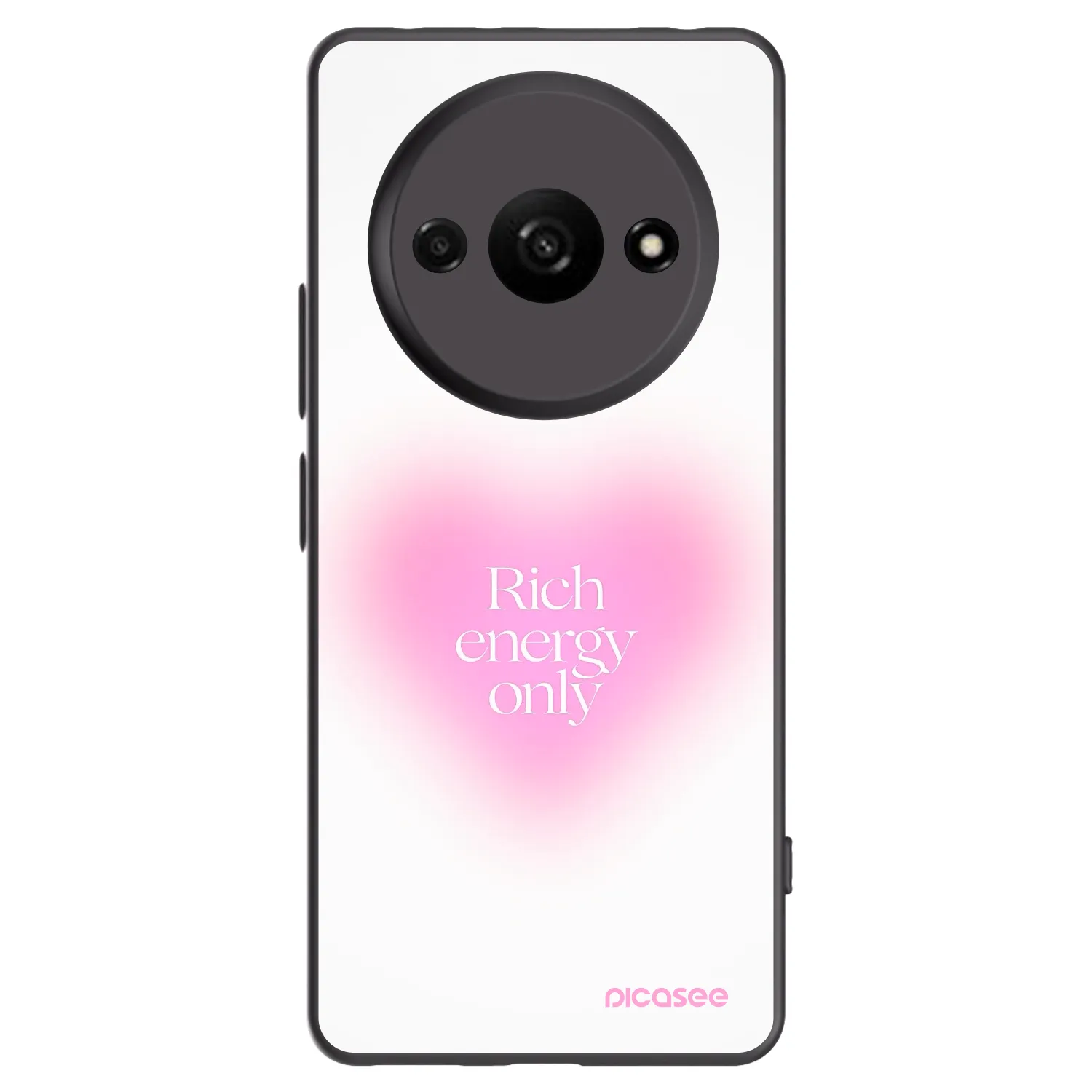 Picasee silikonový černý obal pro Xiaomi Redmi A3 - Rich Energy