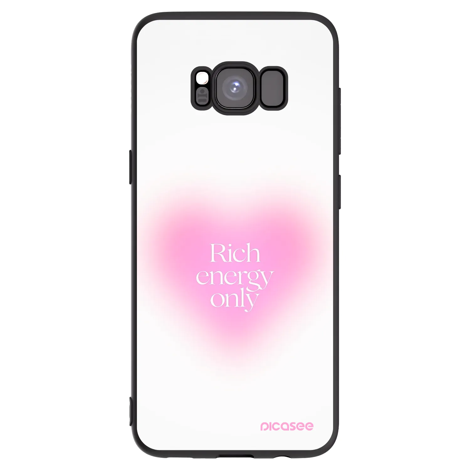 Picasee silikonový černý obal pro Samsung Galaxy S8 G950F - Rich Energy