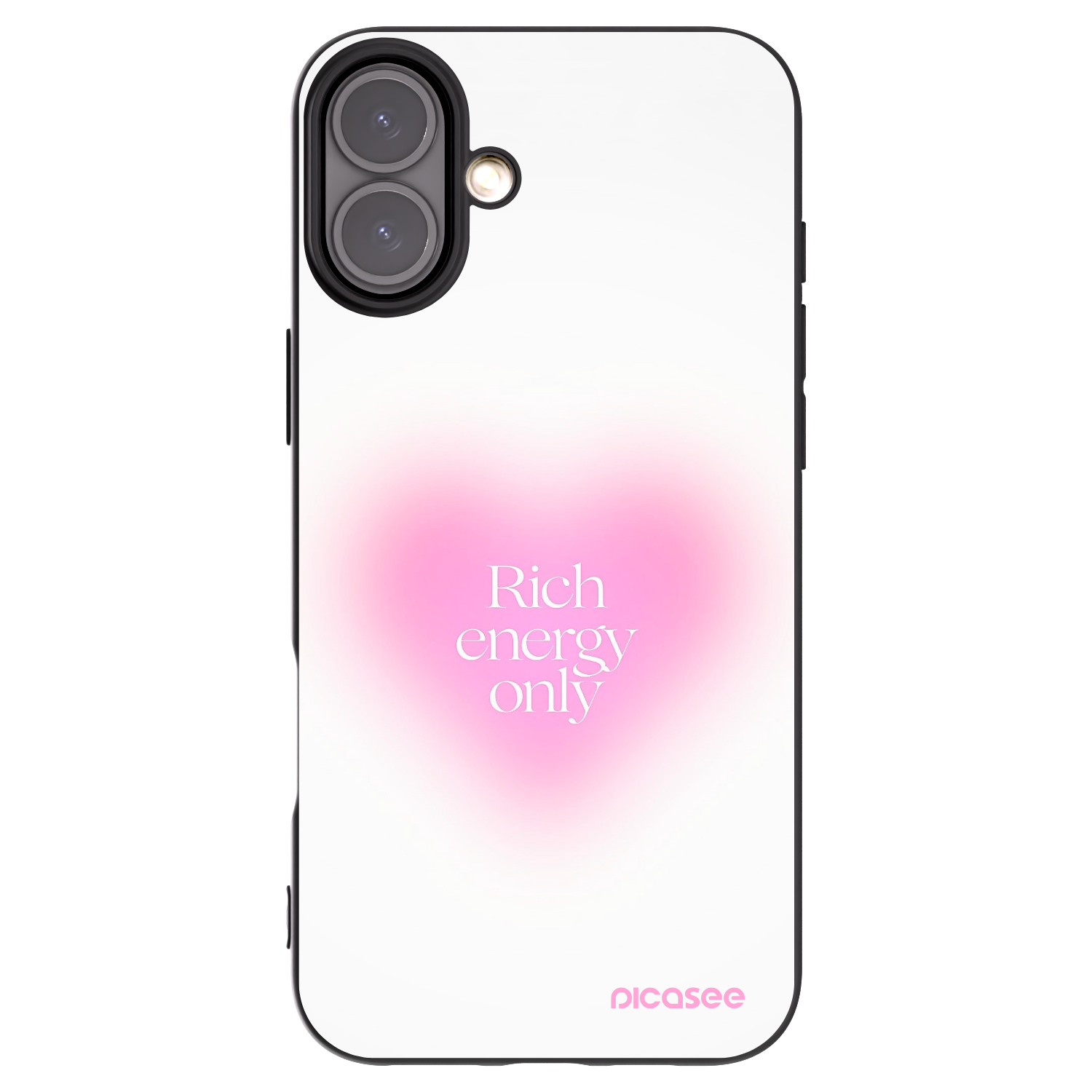 Picasee silikonový černý obal pro Apple iPhone 16 Plus - Rich Energy