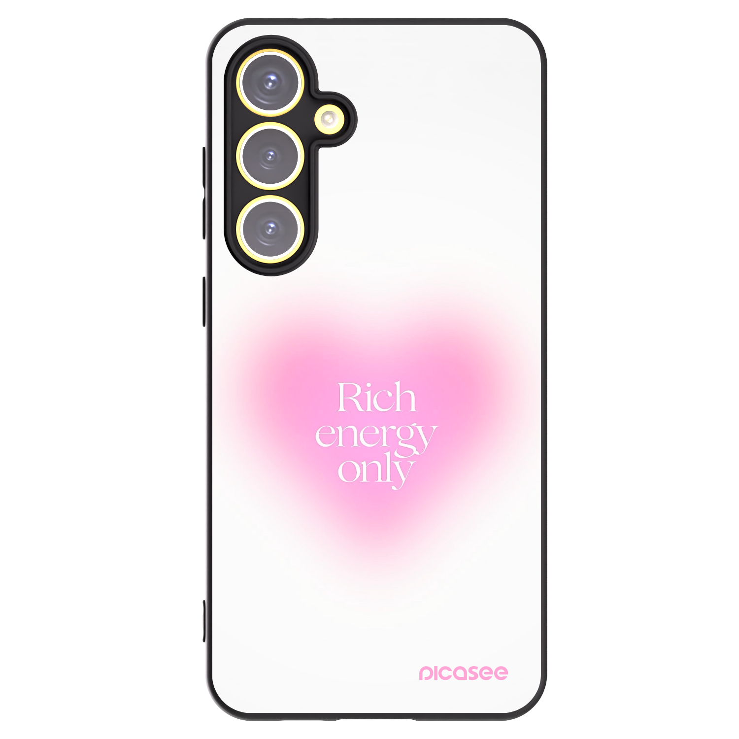 Picasee silikonový černý obal pro Samsung Galaxy S24 FE S721B - Rich Energy