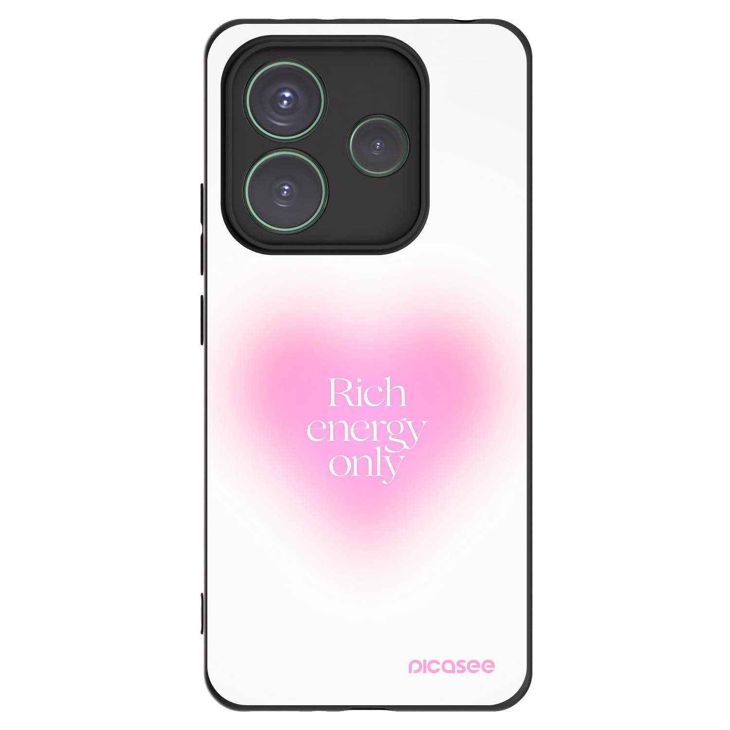 Picasee silikonový černý obal pro Xiaomi Redmi Note 14 5G - Rich Energy