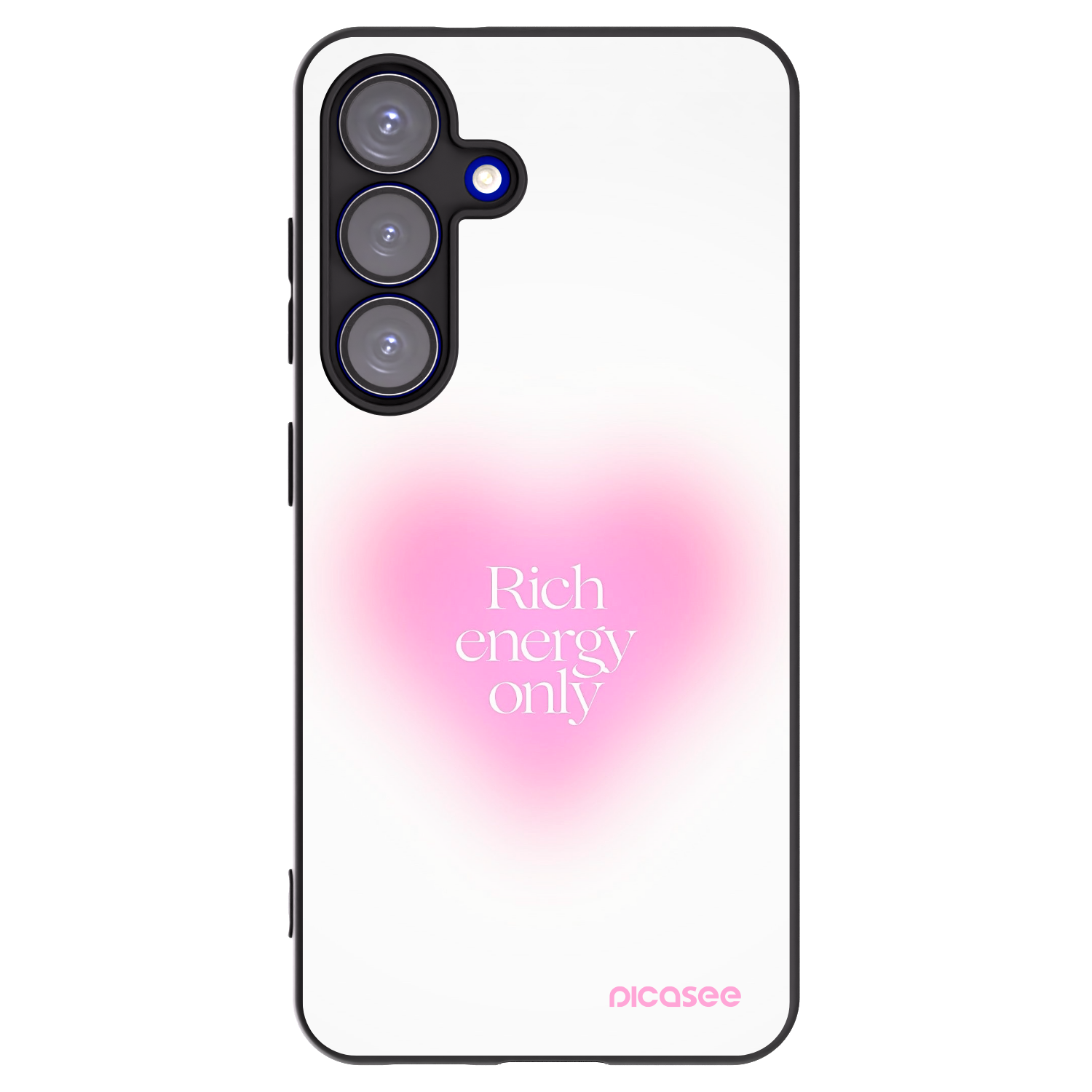 Picasee silikonový černý obal pro Samsung Galaxy S25 5G - Rich Energy