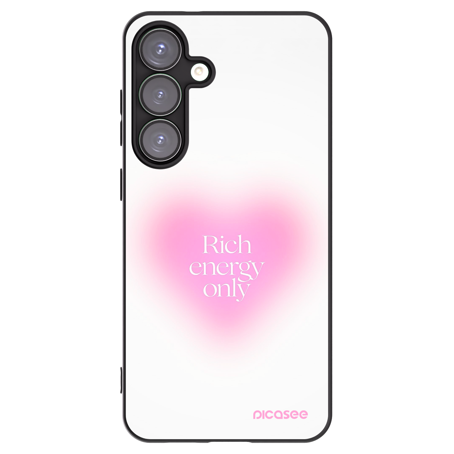 Picasee silikonový černý obal pro Samsung Galaxy S25+ 5G - Rich Energy