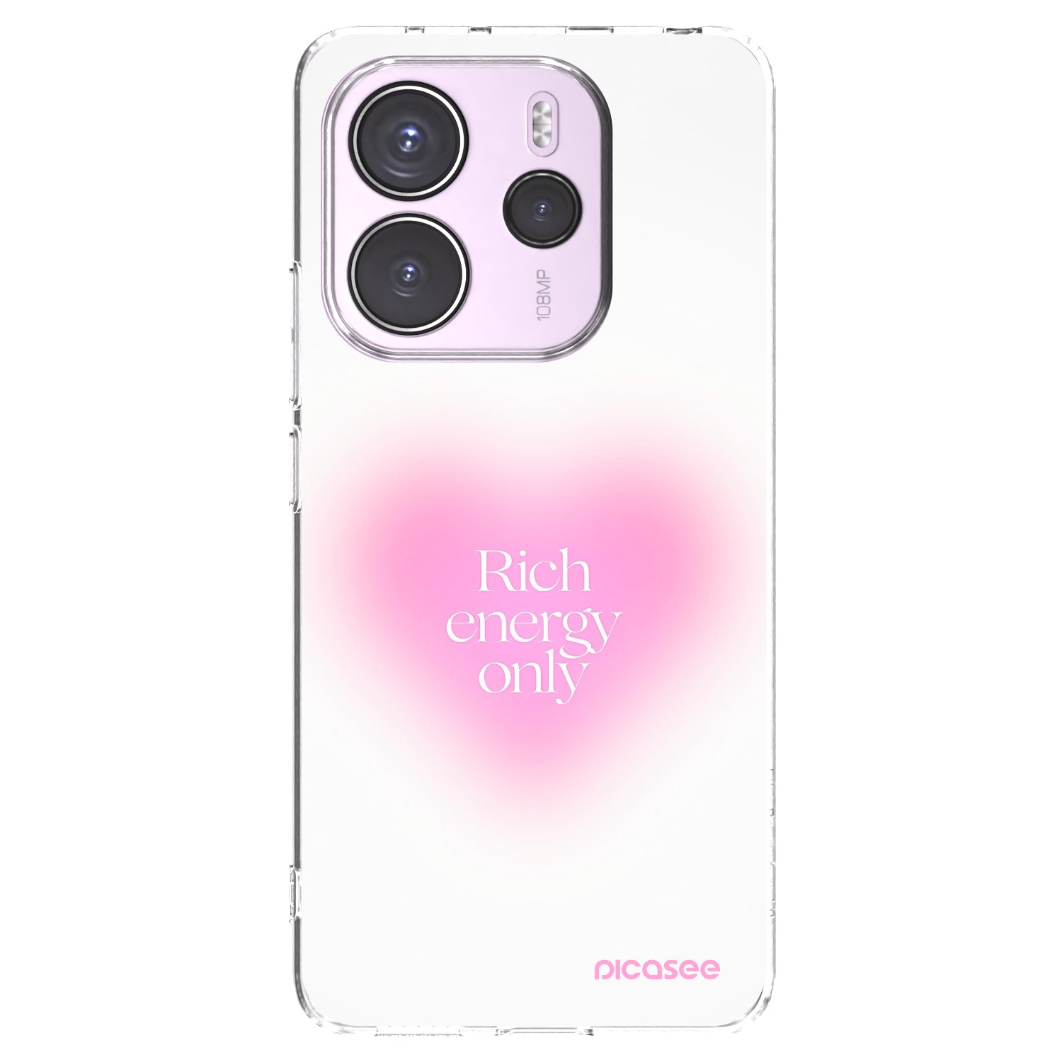 Picasee silikonový průhledný obal pro Xiaomi Redmi Note 14 4G - Rich Energy