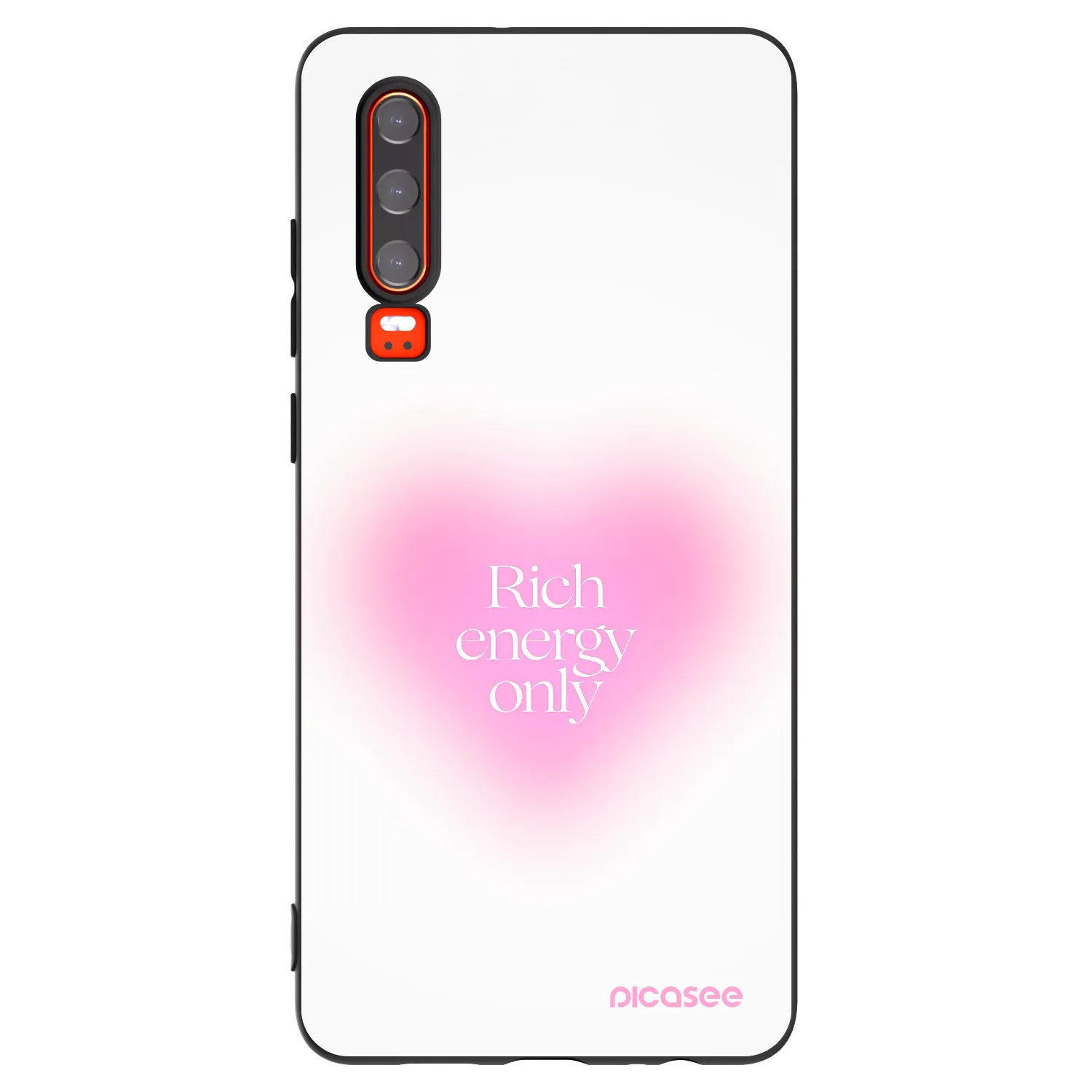 Picasee silikonový černý obal pro Huawei P30 - Rich Energy