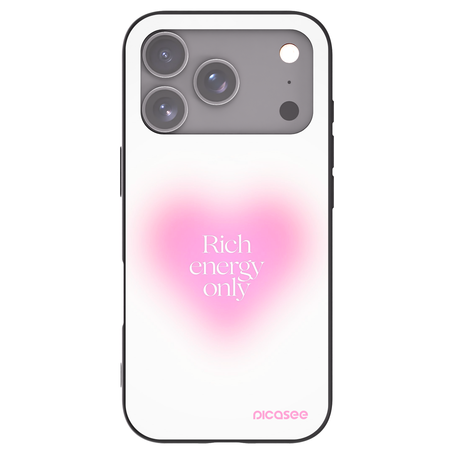 Picasee silikonový černý obal pro Apple iPhone 17 Pro - Rich Energy