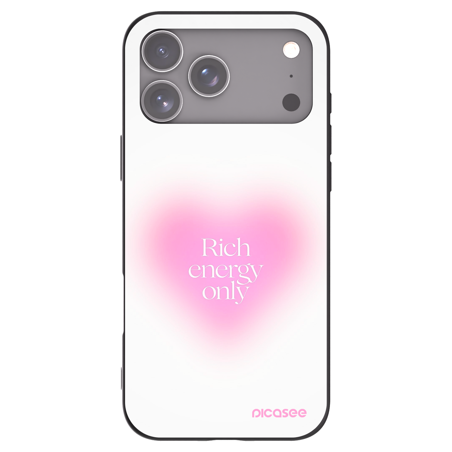 Picasee silikonový černý obal pro Apple iPhone 17 Pro Max - Rich Energy
