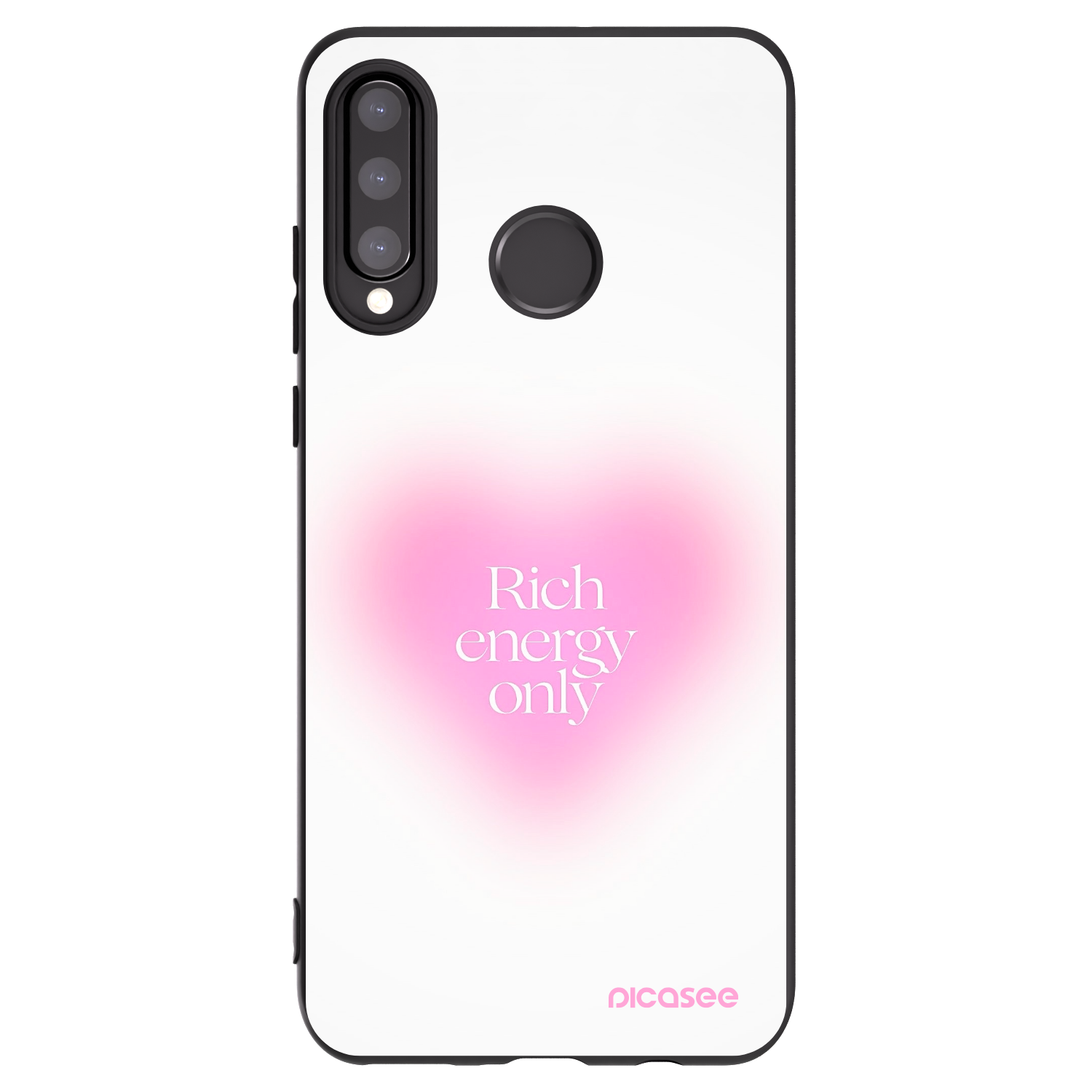 Picasee silikonový černý obal pro Huawei P30 Lite - Rich Energy