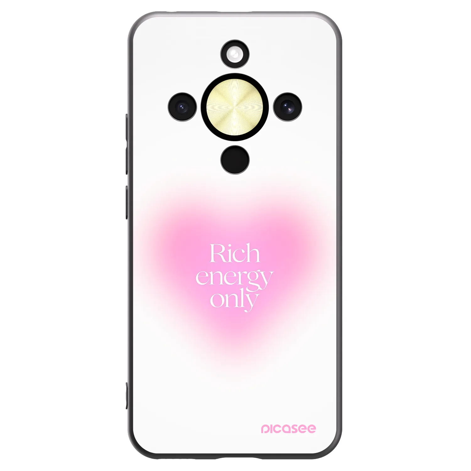 Picasee silikonový černý obal pro Honor Magic8 Lite 5G - Rich Energy