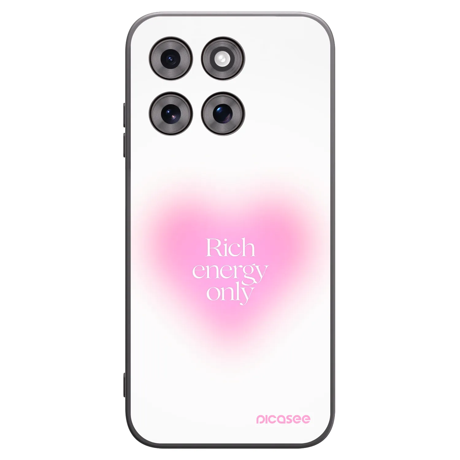 Picasee silikonový černý obal pro Motorola Moto G77 - Rich Energy
