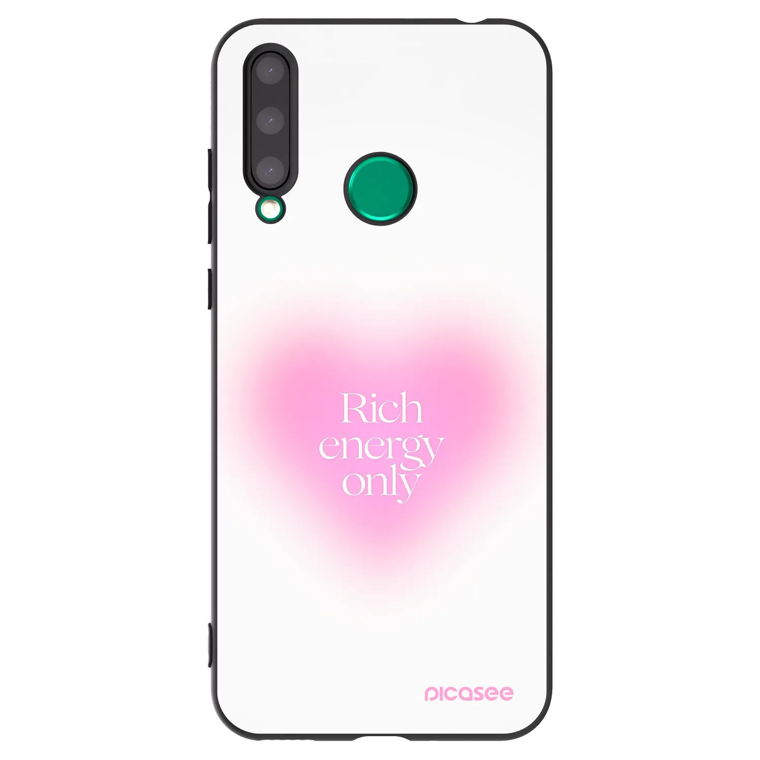 Picasee silikonový černý obal pro Honor 20 Lite - Rich Energy