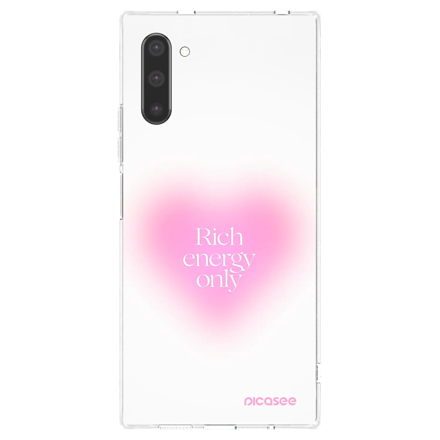 Picasee silikonový průhledný obal pro Samsung Galaxy Note 10 N970F - Rich Energy