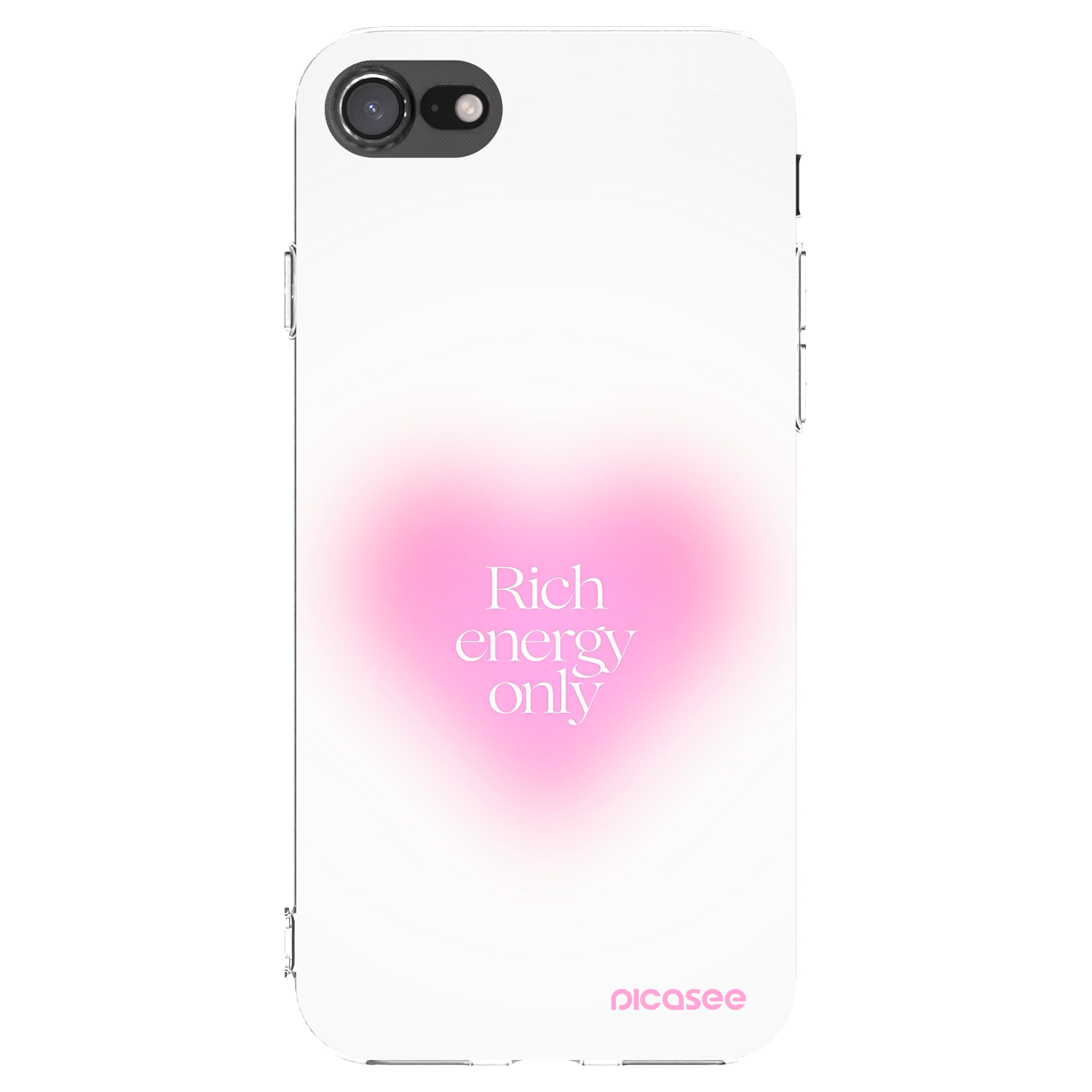 Picasee silikonový průhledný obal pro Apple iPhone 8 - Rich Energy