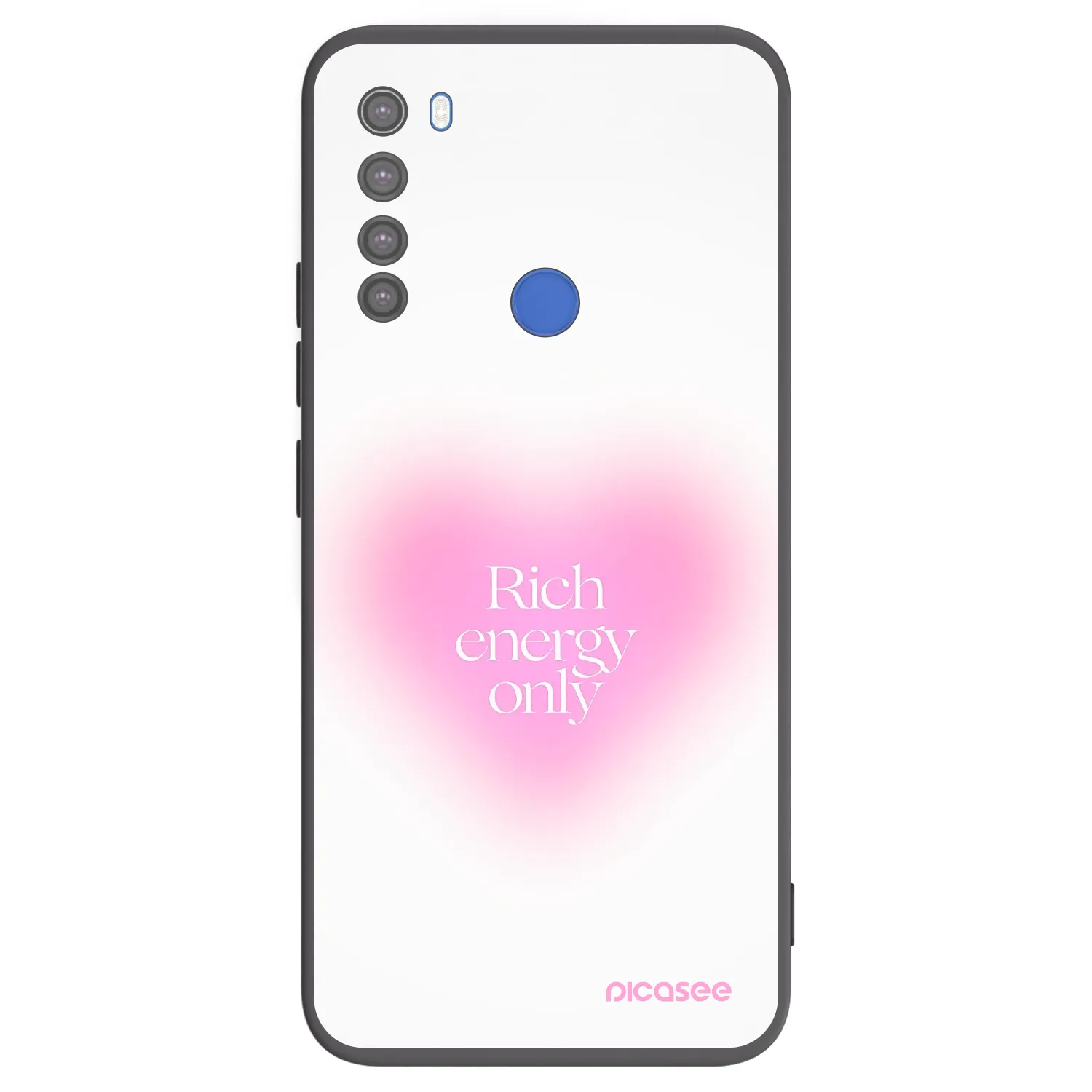 Picasee silikonový černý obal pro Xiaomi Redmi Note 8T - Rich Energy