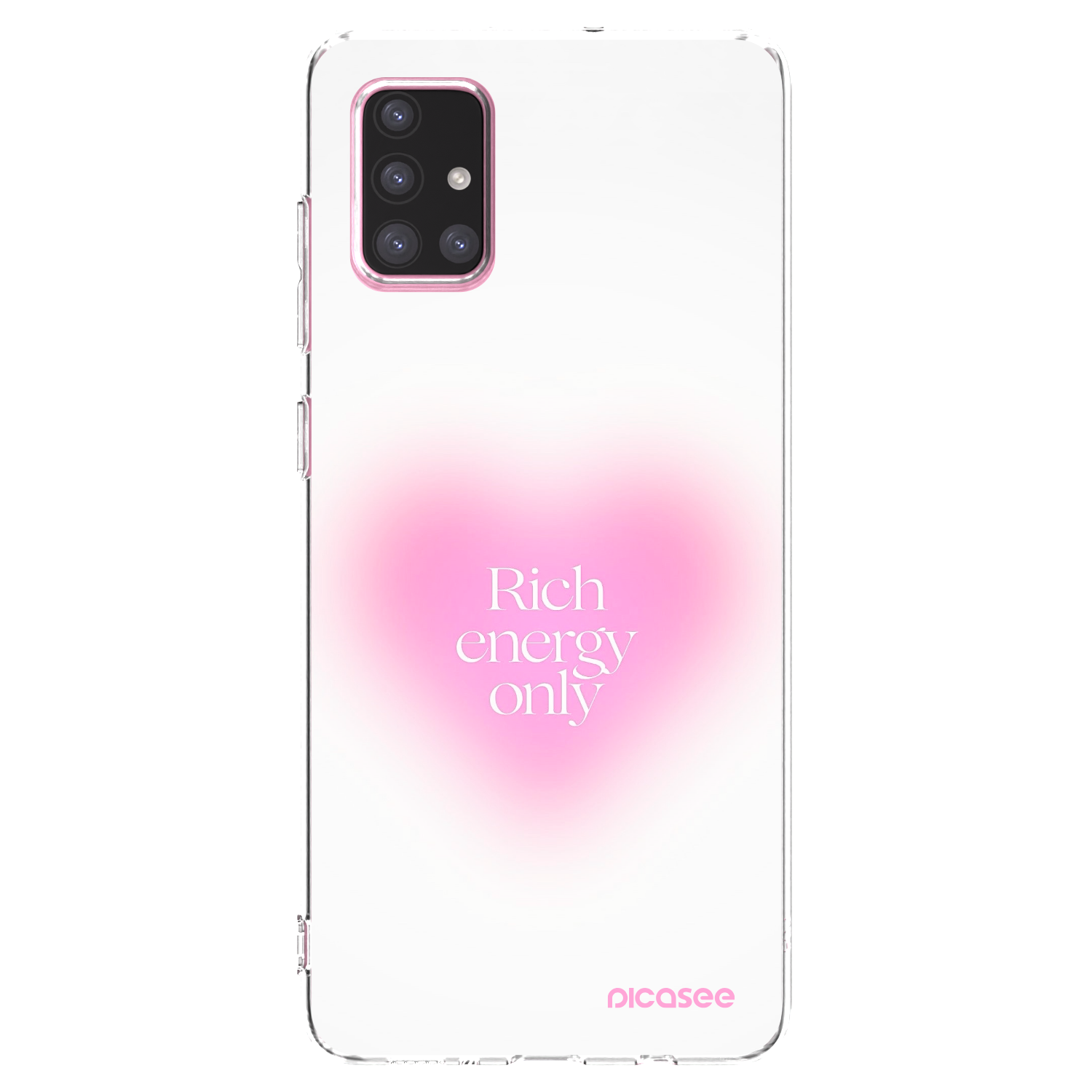 Picasee silikonový průhledný obal pro Samsung Galaxy A71 A715F - Rich Energy